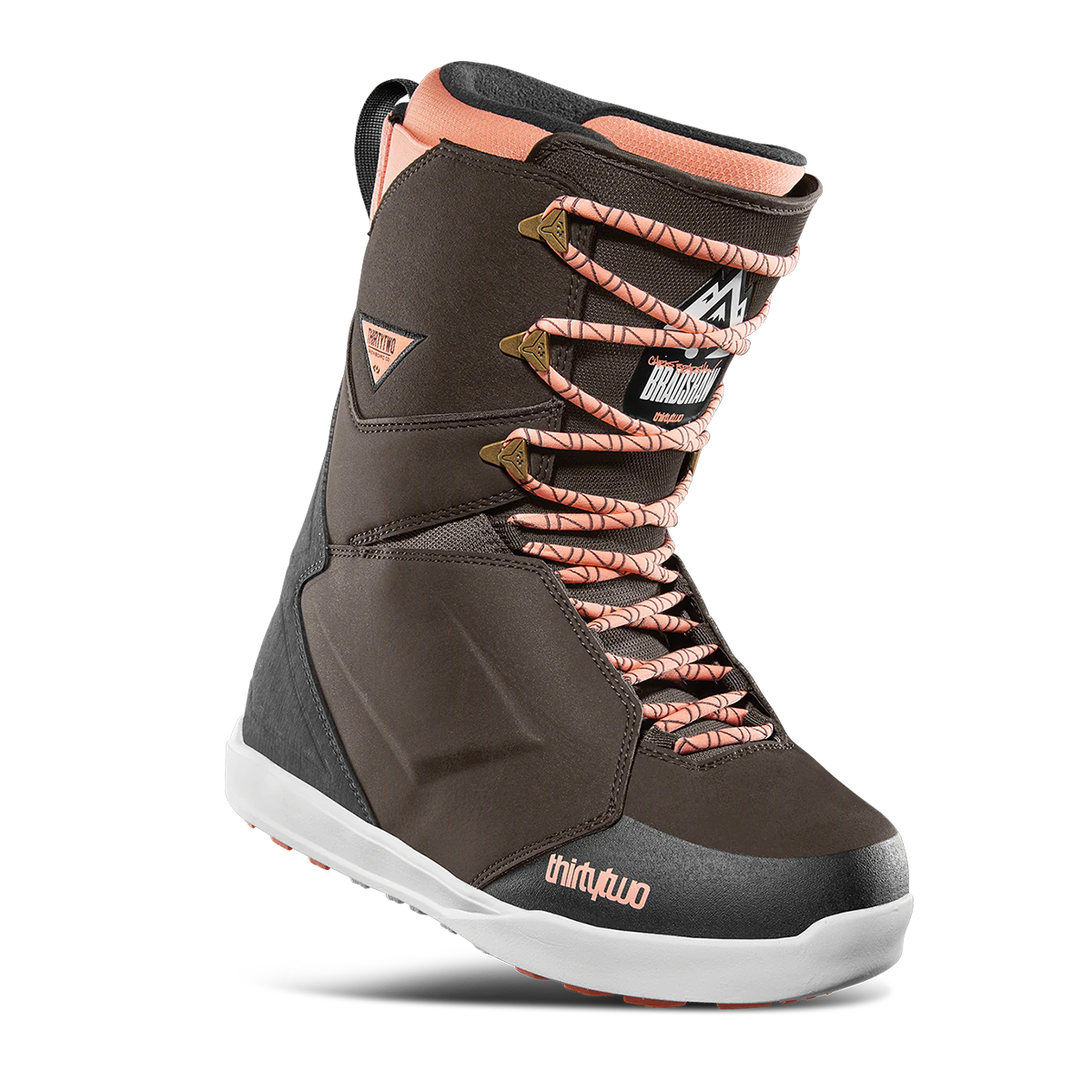 Thirtytwo 2025 Lashed x Bradshaw Snowboard Boots - Men's Brown Waterproof Snowboarding Boots for All-Mountain Riding & Freestyle Performance