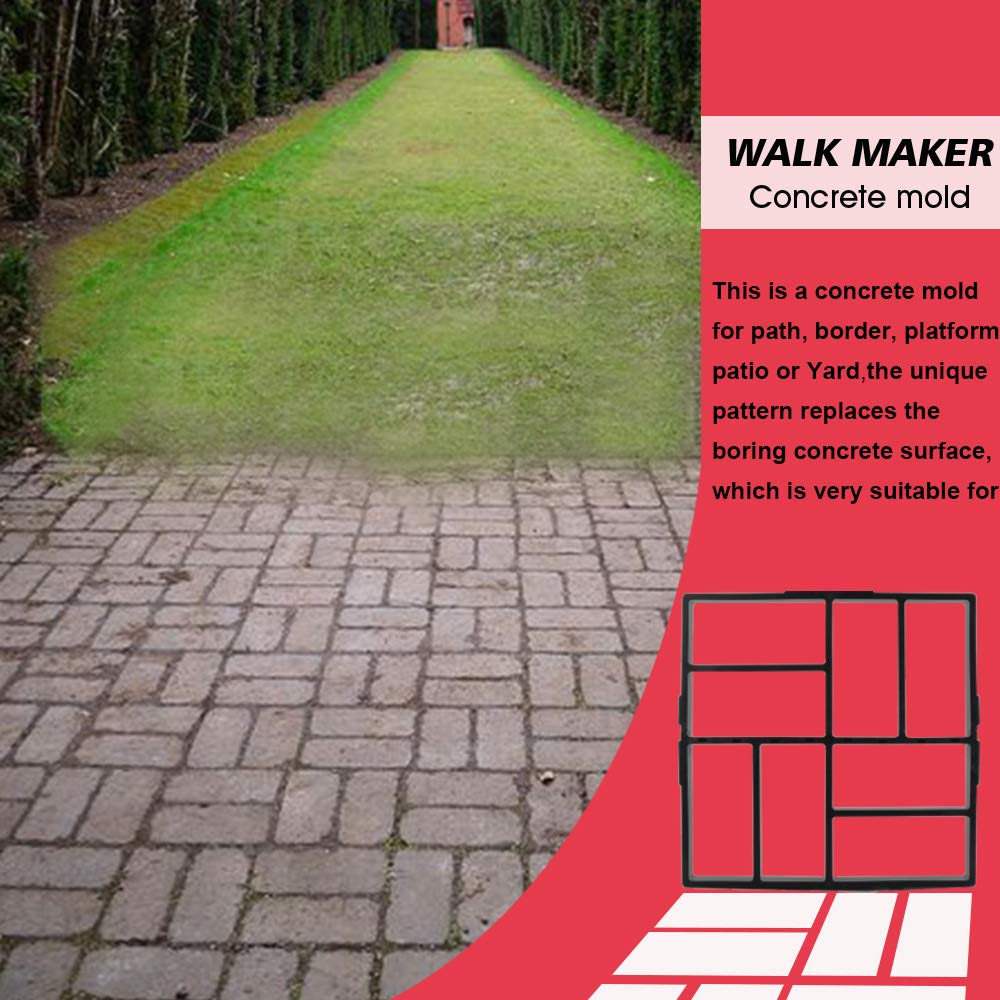 8-Grid Reusable Concrete Walk Maker Mold - 15.7