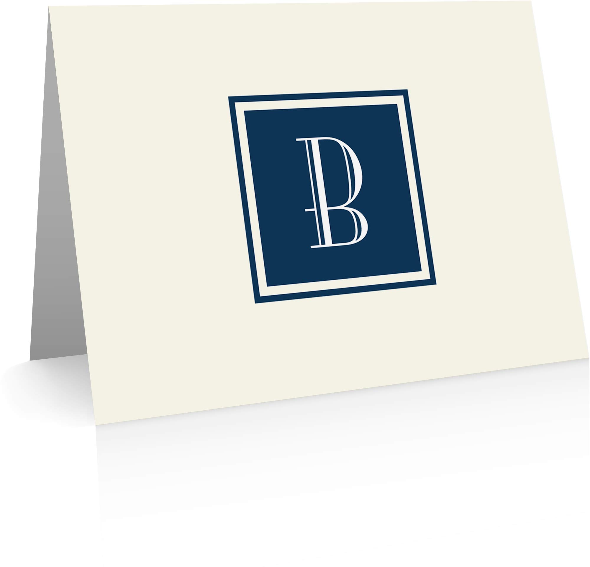Personalized Monogram Stationery Note Cards - Elegant Thank You Cards for Weddings, Birthdays & Gifts (Set of 20) | Perfect for Handwritten Notes, Appreciation Gifts & Special Occasions