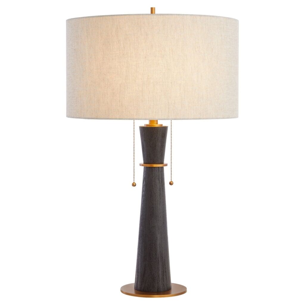 Cyan Design 11714 Wright Table Lamp - Black & Brass Finish Modern Desk Light for Living Room, Bedroom, or Office Decor