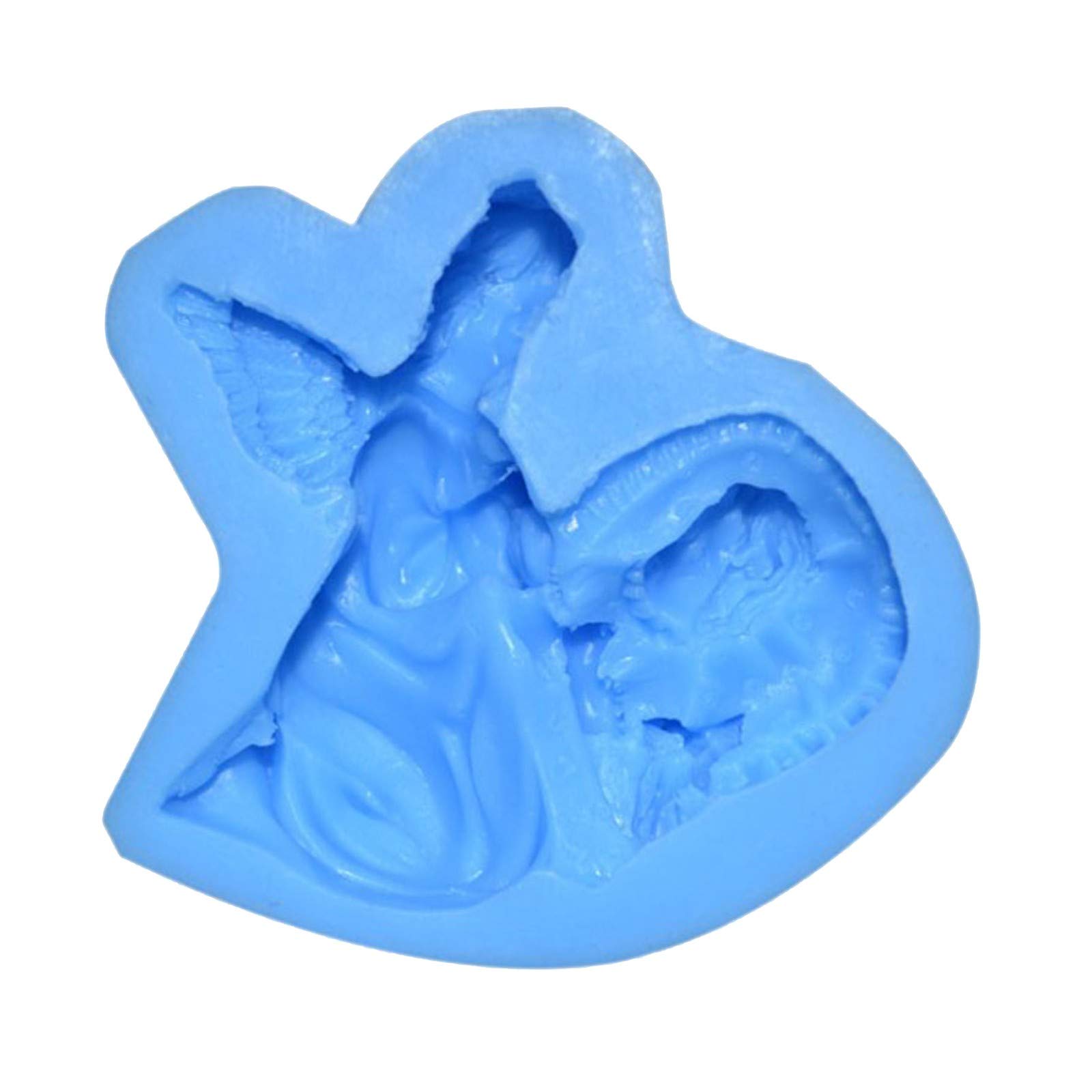 Zerlibeaful 2-Piece Silicone Baking Mold Set for Chocolate, Muffins, Cupcakes - Reusable DIY Cake Molds for Mother's Day, Birthdays & Parties (Blue, Standard Size) - Perfect for Home Baking, Gift Giving & Holiday Treats