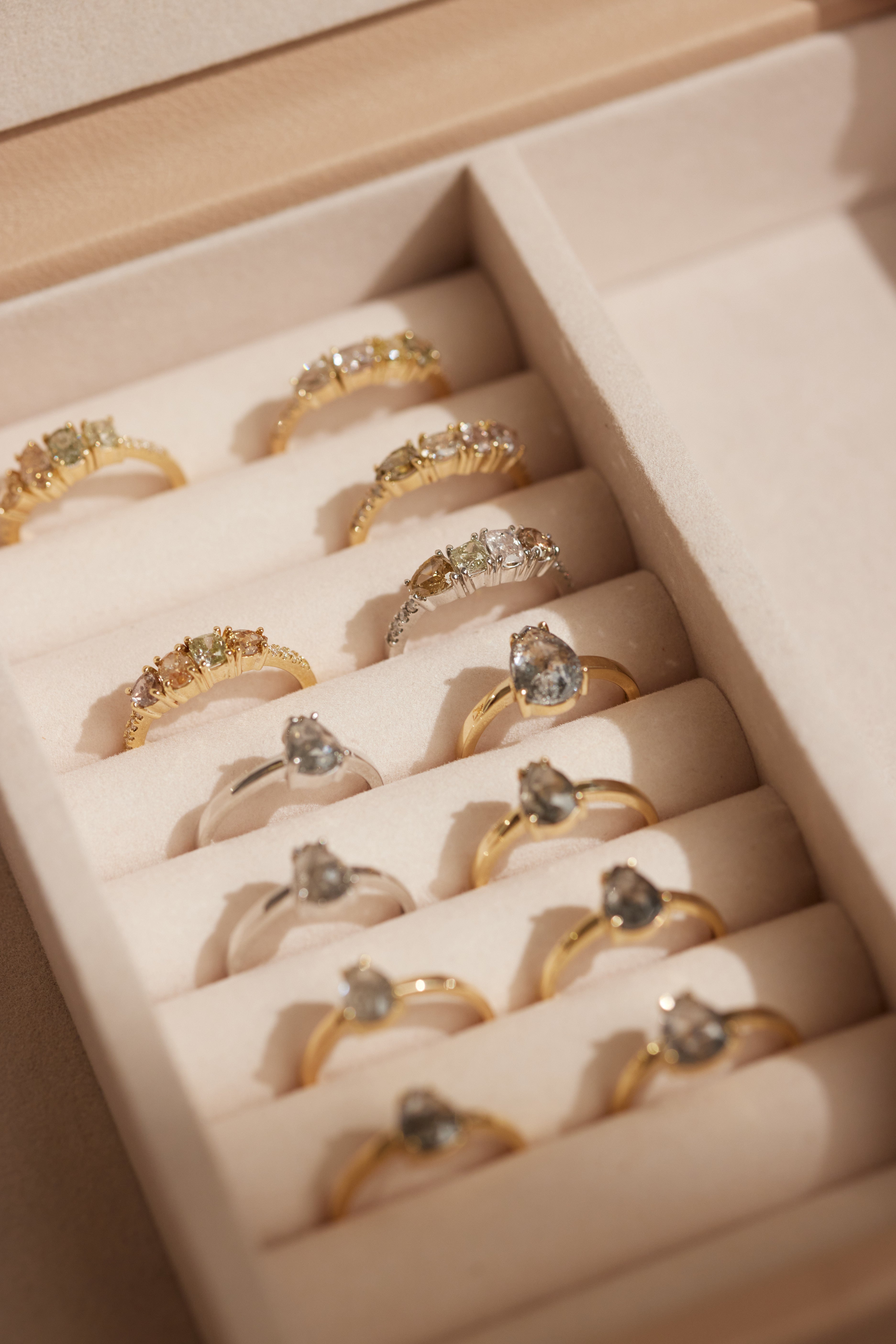 1.1ct Grey Diamond 14K Yellow Gold Engagement Ring for Women - Perfect for Proposals, Anniversaries & Special Occasions