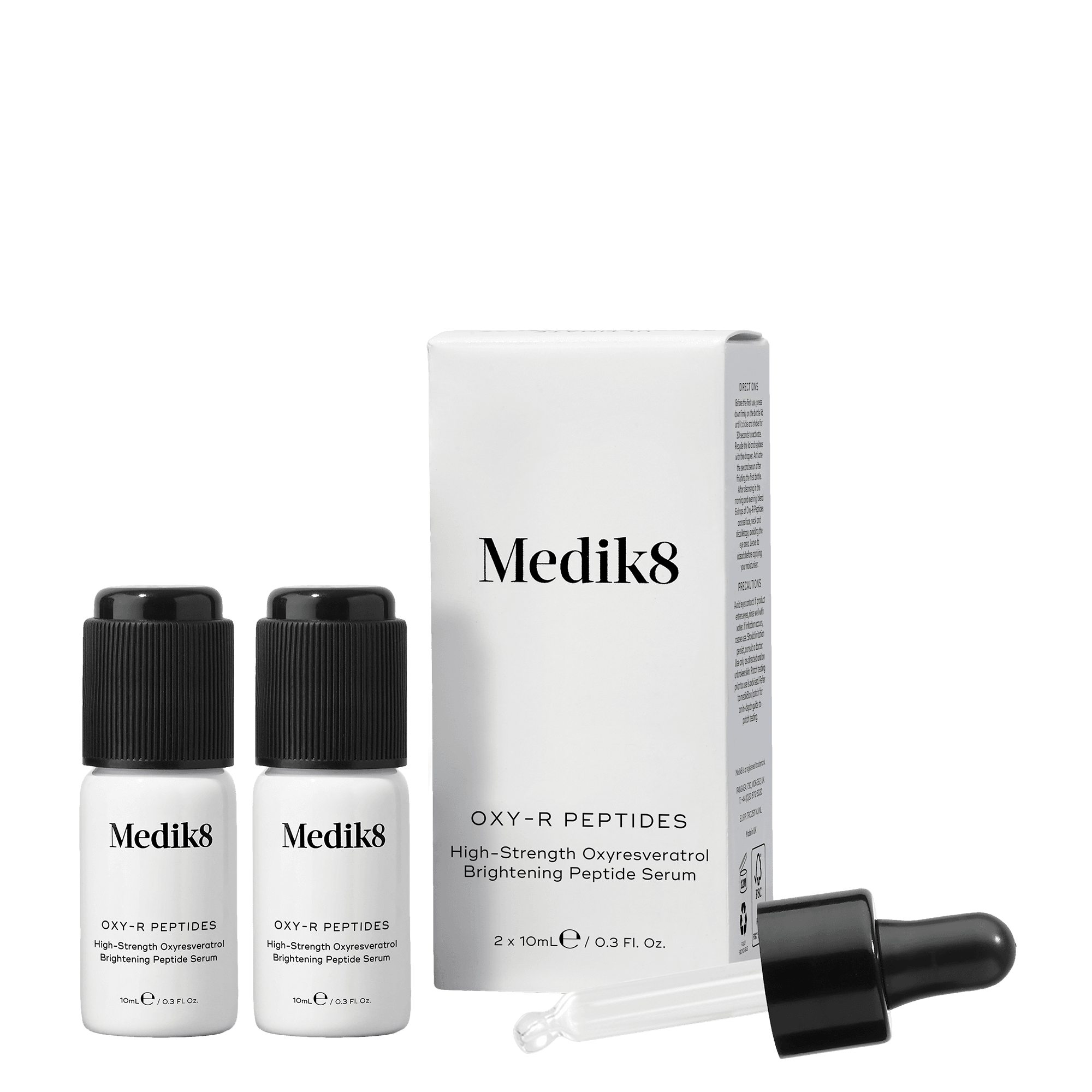 MEDIK8 Oxy R Peptides Serum - 2x10ml Dual Pack for Anti-Aging & Skin Repair | Perfect for Daily Skincare Routine & Nighttime Treatment