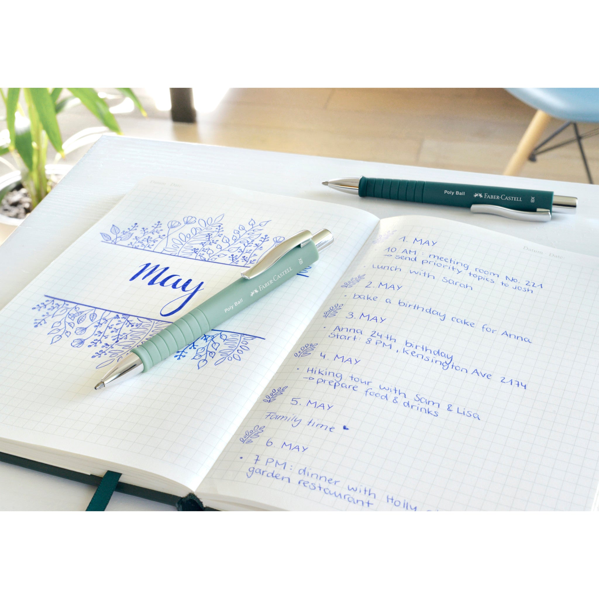 Mint Green Poly Ball Ballpoint Pen - Smooth Writing Office & School Supplies for Notes, Journaling & Gifts #241165