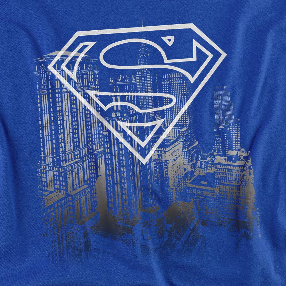 Superman Skyline Graphic Unisex T-Shirt for Men & Women - Casual Wear, Cosplay & Superhero Fan Apparel