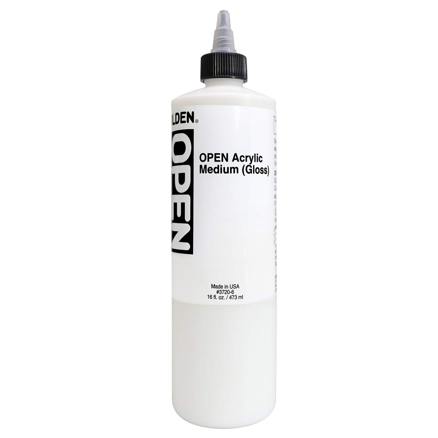 Golden Open Acrylic Medium - Gloss 1 Gallon for Artists | High-Quality Acrylic Gloss Medium for Painting, Glazing & Varnishing | Perfect for Canvas, Wood & Mixed Media Art Projects