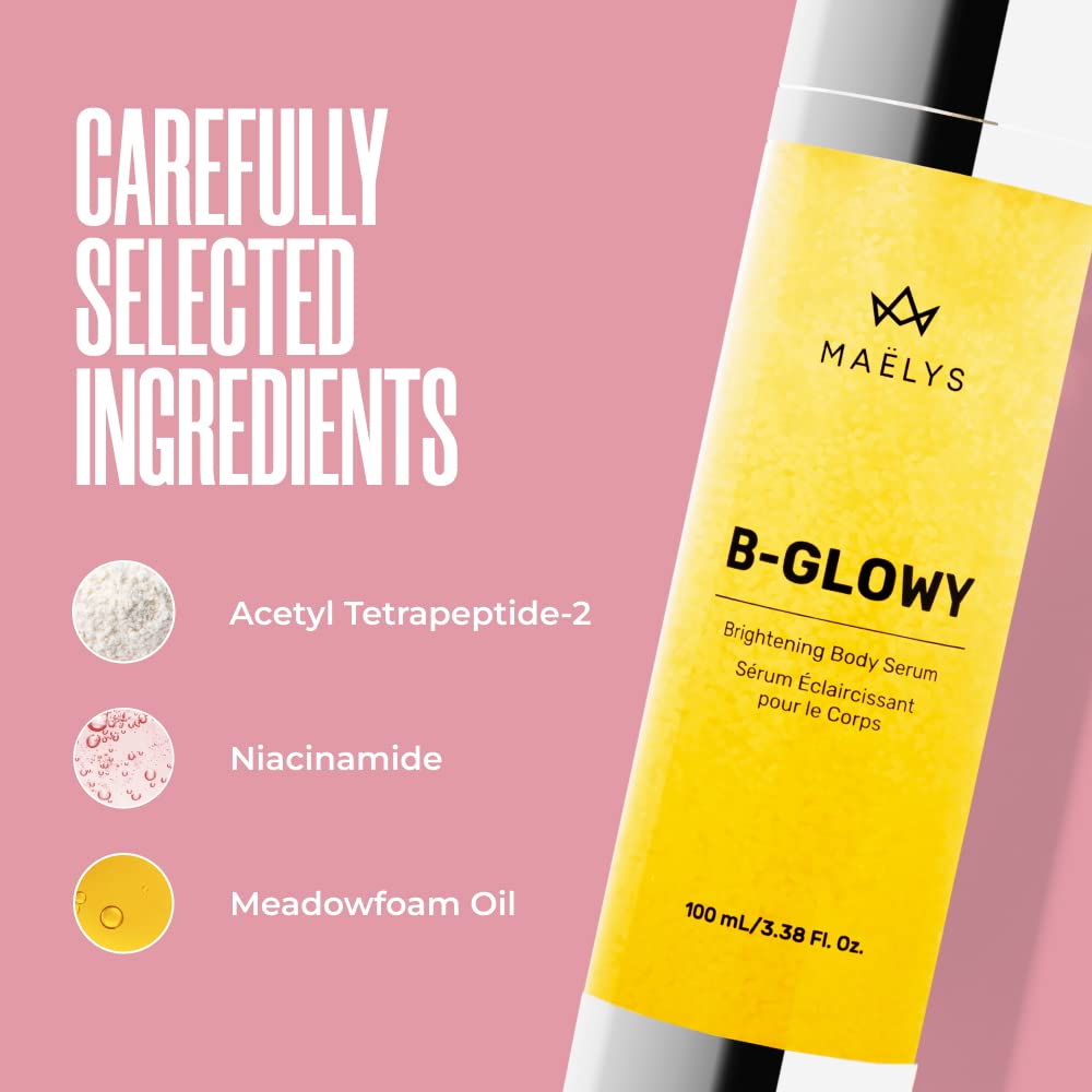 MAËLYS Smooth & Radiant Body Duo - Firming & Brightening Body Cream & Scrub for Glowing Skin | Perfect for Post-Workout Recovery & Pre-Party Prep