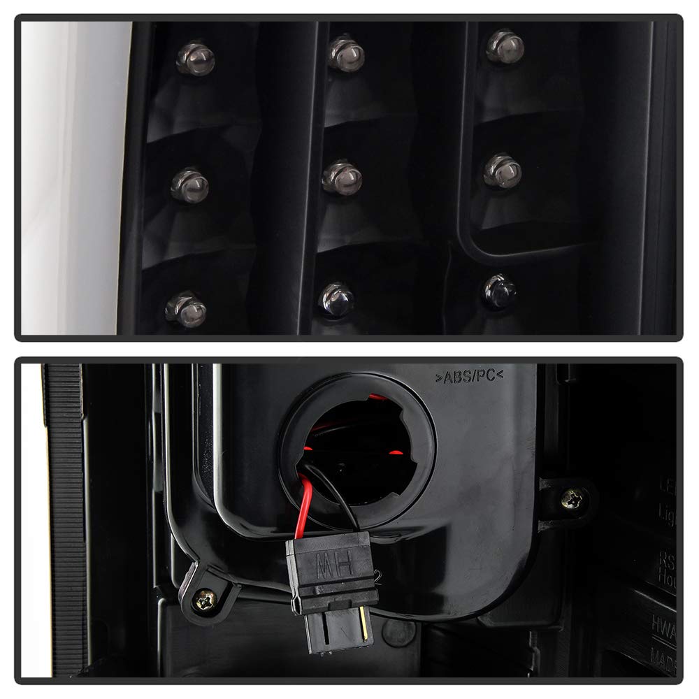 ACANII LED Tail Lights for 2007-2013 Chevy Silverado 1500/2500/3500 - Black Housing Sequential Turn Signal Brake Lamps - Upgrade Truck Lighting for Night Driving & Enhanced Safety