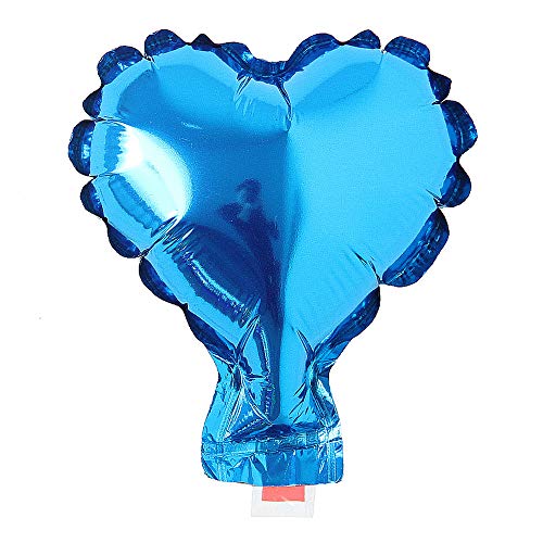 5pcs 5 Inch Blue Heart