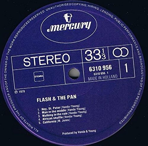 Flash & The Pan - Vintage Vinyl Record LP - Classic 70s & 80s Rock Music - Perfect for Collectors, Music Lovers & Retro Home Decor