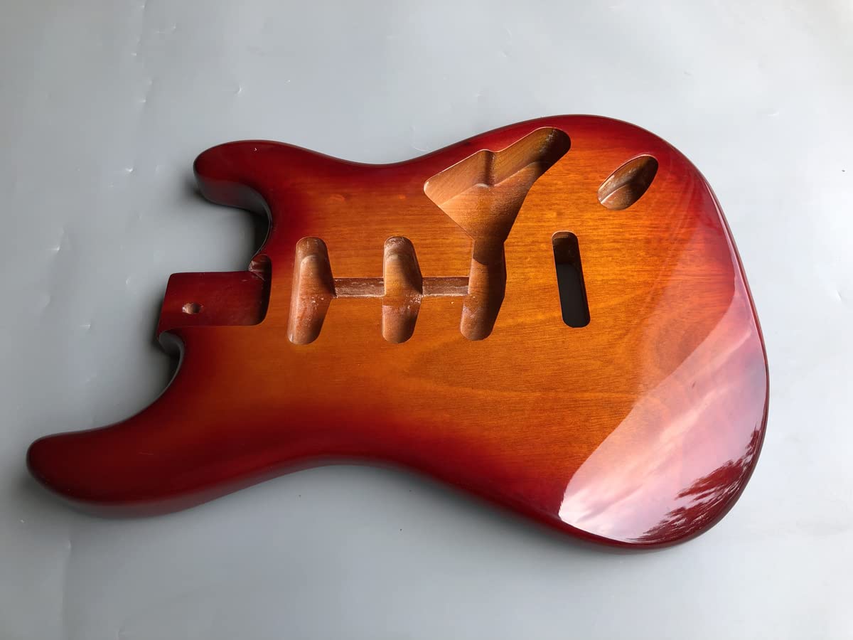 Electric Guitar Body Replacement - Yellow SSS Pickup, Bolt-On DIY Guitar Project with Yellow Finish | Perfect for Custom Builds, Upgrades & Home Studio Recording