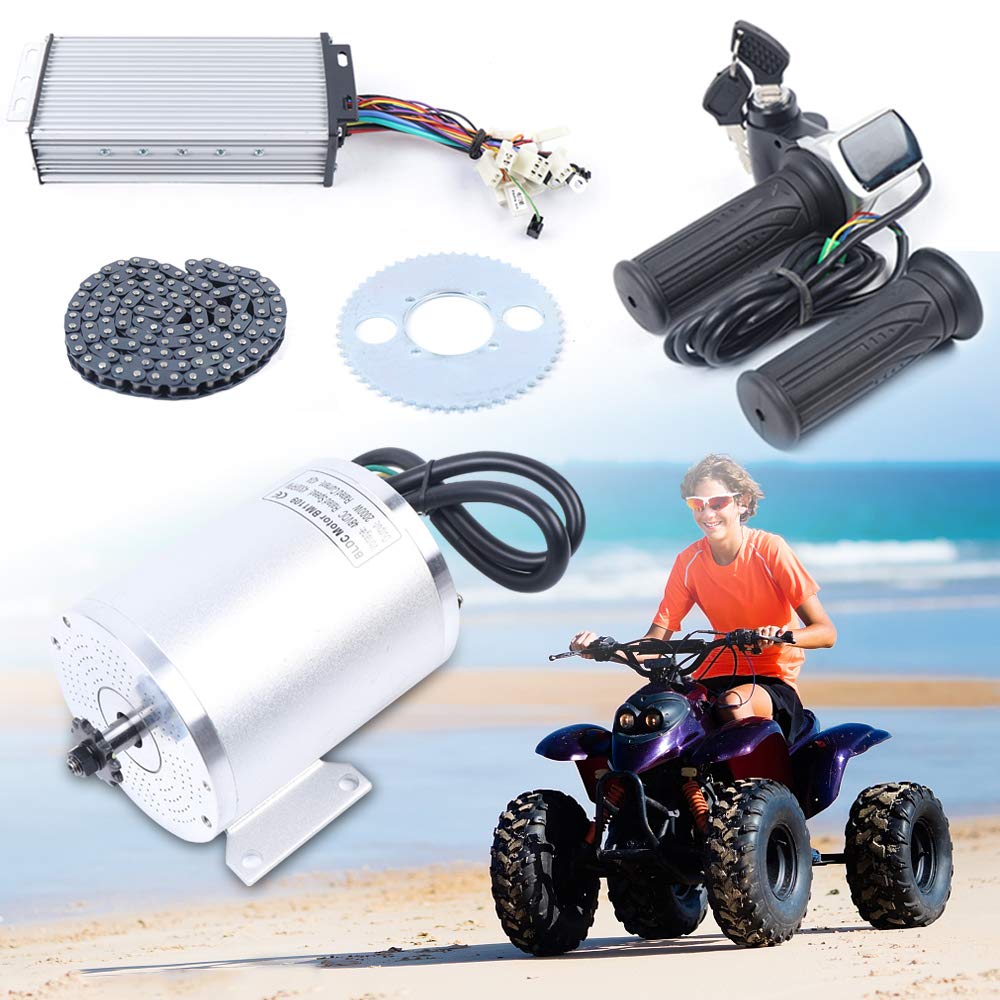 48V 2000W Brushless Electric Motor Kit - High Speed 4300RPM DC Motor for E-Scooters, E-Bikes & Motorcycles | Perfect for Commuting, Off-Road Adventures & DIY Electric Vehicle Projects