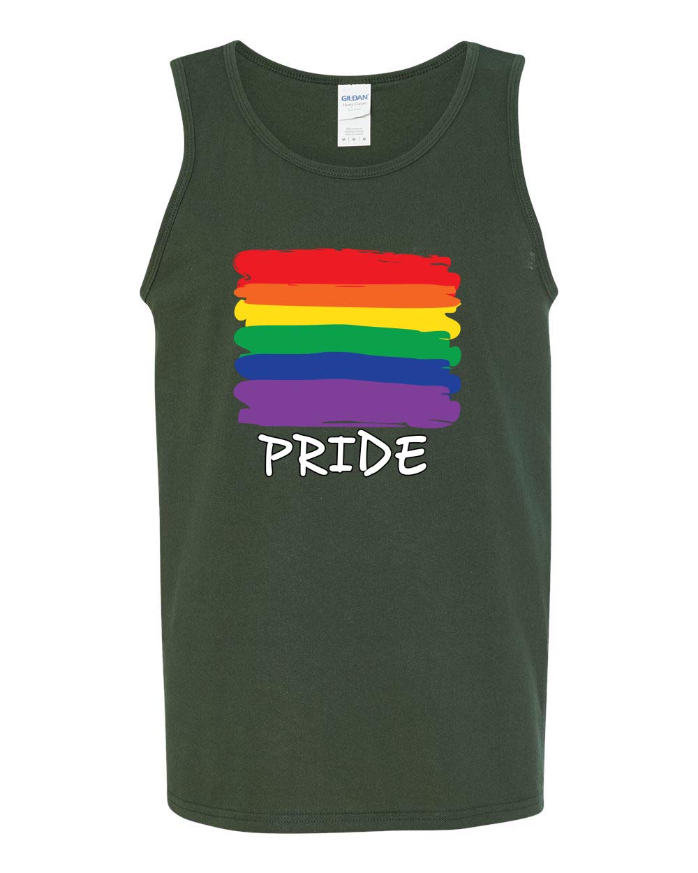 LGBTQ Pride Month Graphic Tank Top for Men - Rainbow Flag Colors, Gay Pride Parade Love - Perfect for Pride Events, Festivals & LGBTQ Celebrations