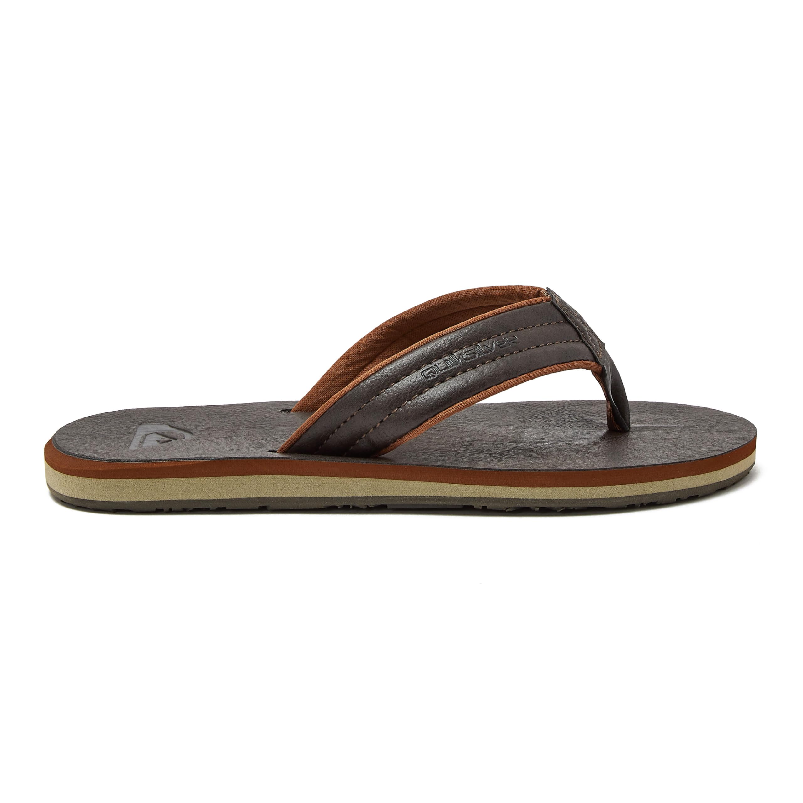 Quiksilver Youth Monkey Wrench Flip Flop Sandals for Kids - Comfortable Beach & Pool Slides for Boys & Girls - Perfect for Summer, Vacation & Outdoor Activities