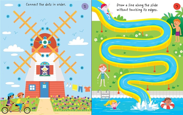 Usborne Softcover Holiday Tear-Off Pad Activity Book for Kids - Fun Travel & Party Games for Little Children | Perfect for Road Trips, Airplane Rides & Birthday Celebrations