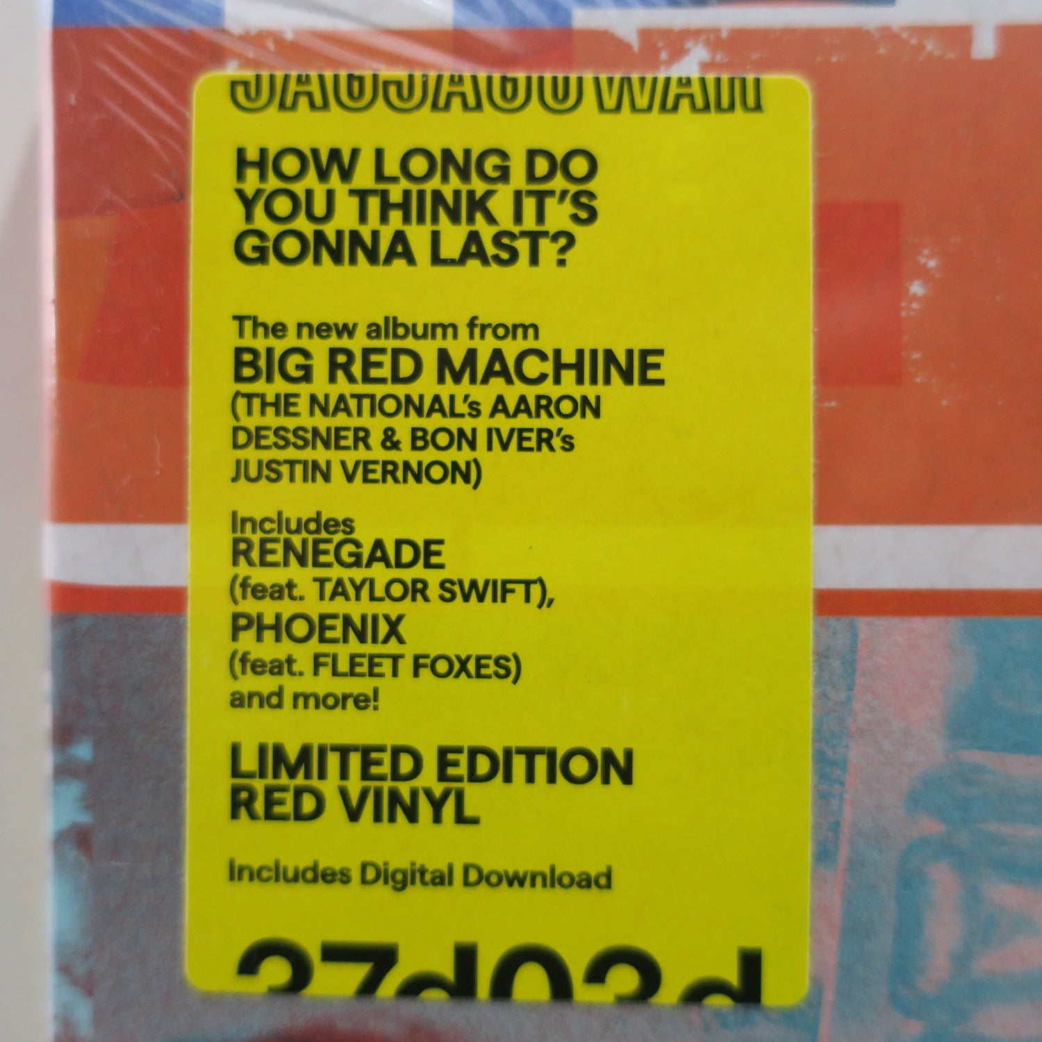 BIG RED MACHINE (National/Bon Iver) 'How Long Do You Think It's Gonna Last?' Limited Edition RED Vinyl 2LP Record with Bonus Promo Postcards - Perfect for Music Collectors & Vinyl Enthusiasts