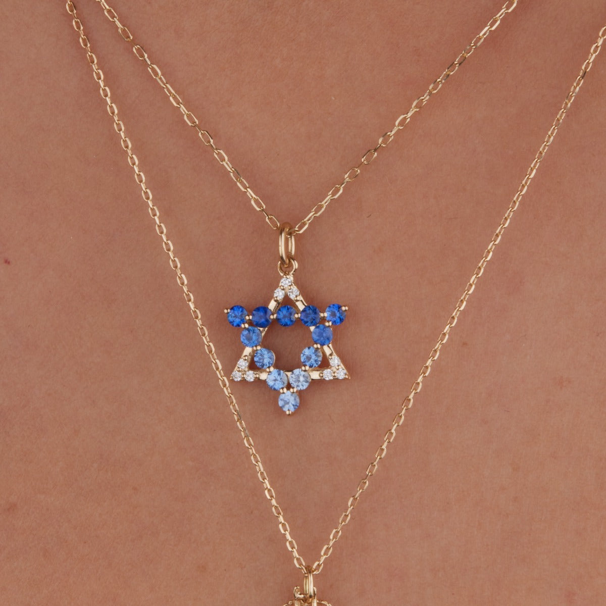 Star of David Necklace - 14K Gold Jewish Pendant for Men & Women - Perfect for Hanukkah, Bar Mitzvah & Everyday Wear