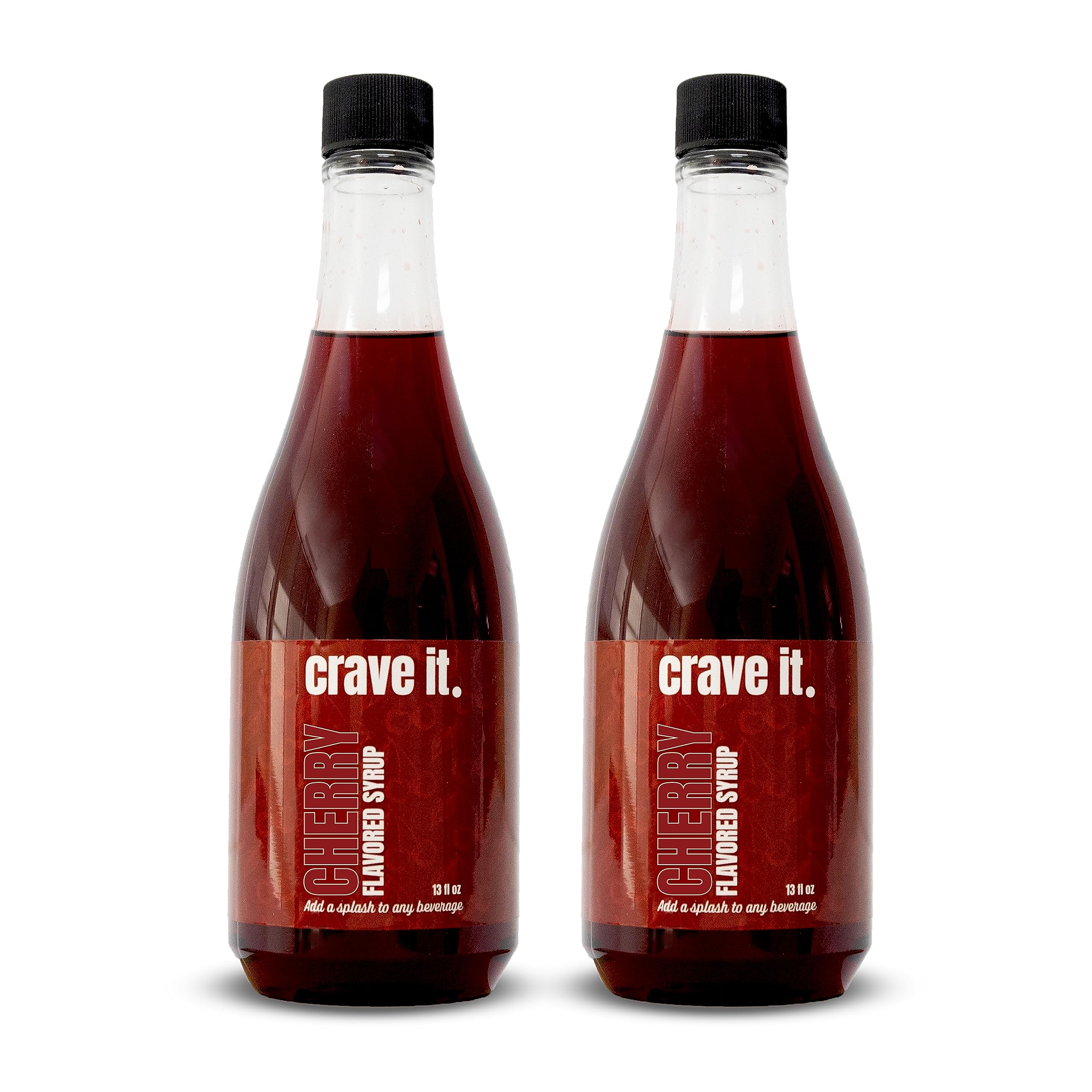 Premium Cherry Flavoring Syrup for Beverages - Enhance Soda, Coffee, Latte, Italian Soda & Lemonade - Create Delicious Cherry Coke at Home - 13 FL OZ (2-Pack) - Perfect for Cocktails, Desserts & DIY Drinks