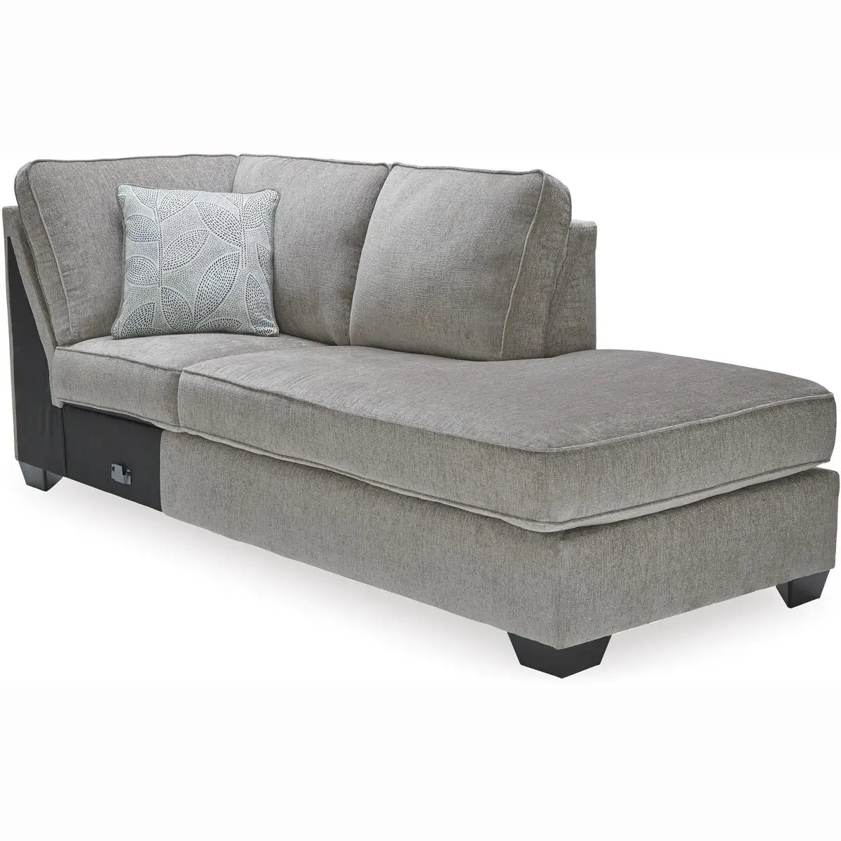 Altari 2-Piece LFH Chaise Sectional Sofa in Alloy Gray - Modern L-Shaped Couch for Living Room, Lounge & Family Room