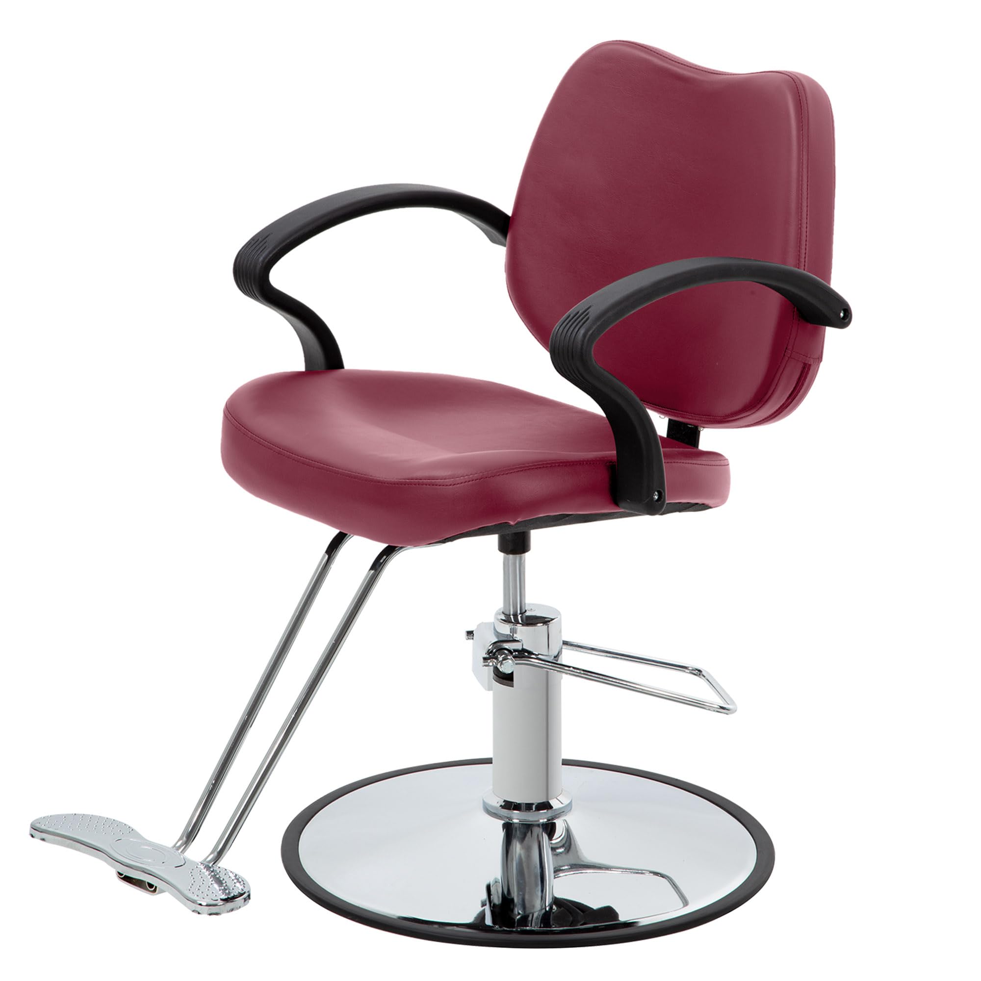 Professional Hydraulic Barber Chair - Heavy Duty Salon Styling Chair with Adjustable Hydraulic Pump for Hair Stylists (Men & Women) - Perfect for Barber Shops, Salons & Home Use