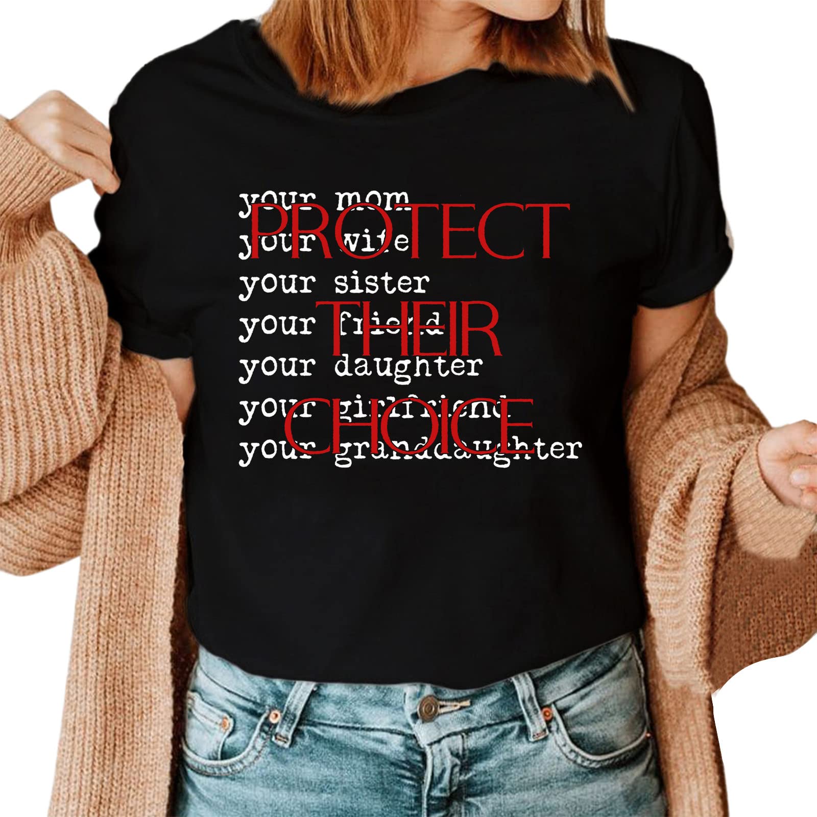 Women's Equality Rights Letter Print Short Sleeve T-Shirt - Round Neck Casual Tee Tunic Top for Everyday Wear & Feminist Activism