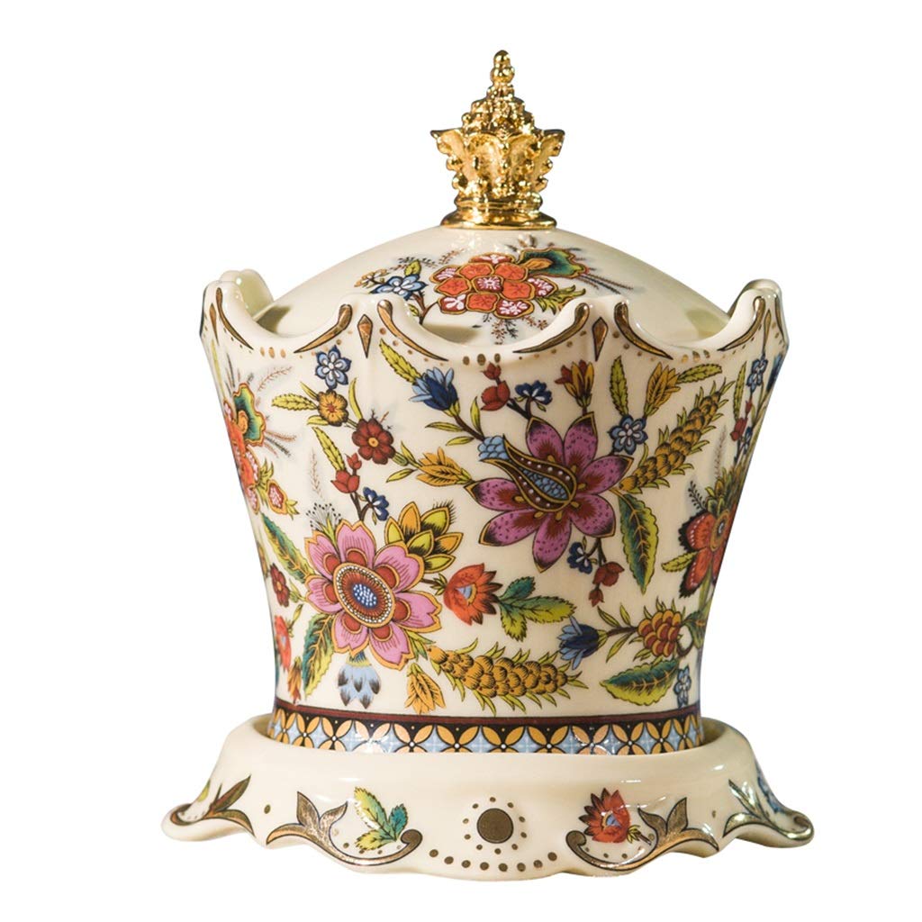 Premium Ceramic Toothpick Holder - Elegant European Style Decorative Storage Box for Home, Restaurant & Office Desktop - Perfect for Dining, Kitchen & Tabletop Organization