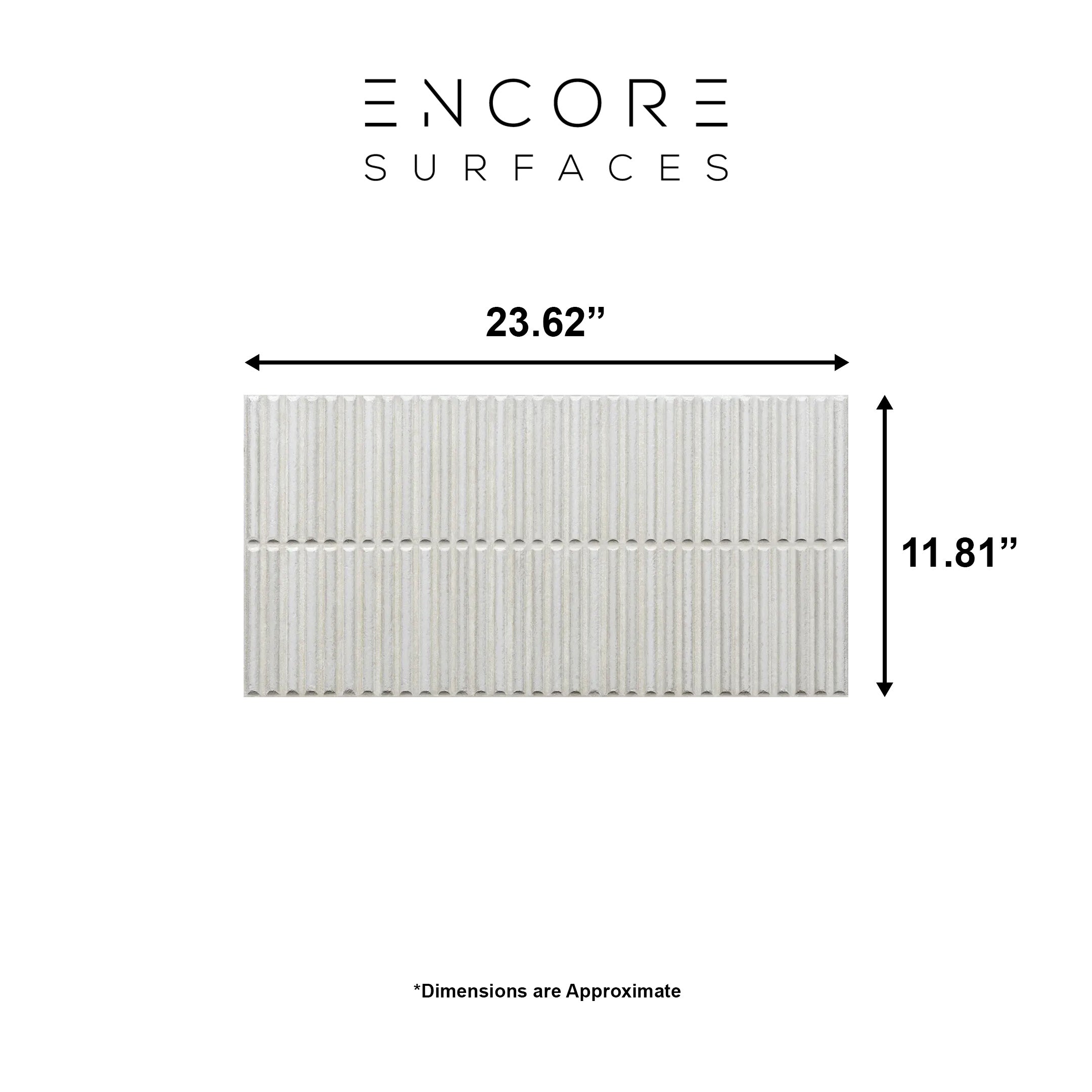 3D Curve Kit Kat Miley Fluted Tiles - Modern Homey Stripes Design for Kitchen Backsplash & Bathroom Wall Decor
