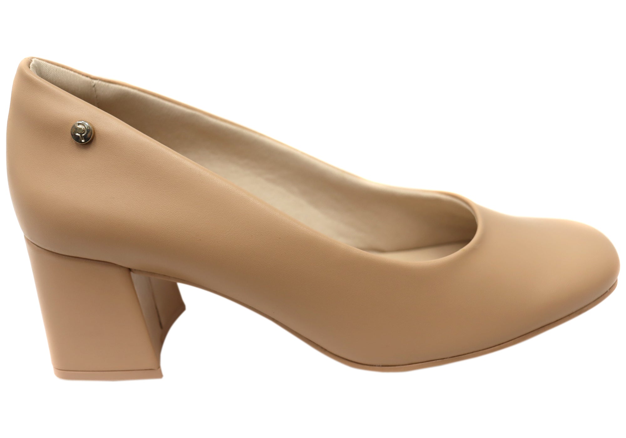 Ramarim Wendy Women's Comfortable Heels - Brazilian Made Leather Pumps for Work, Office & Special Occasions