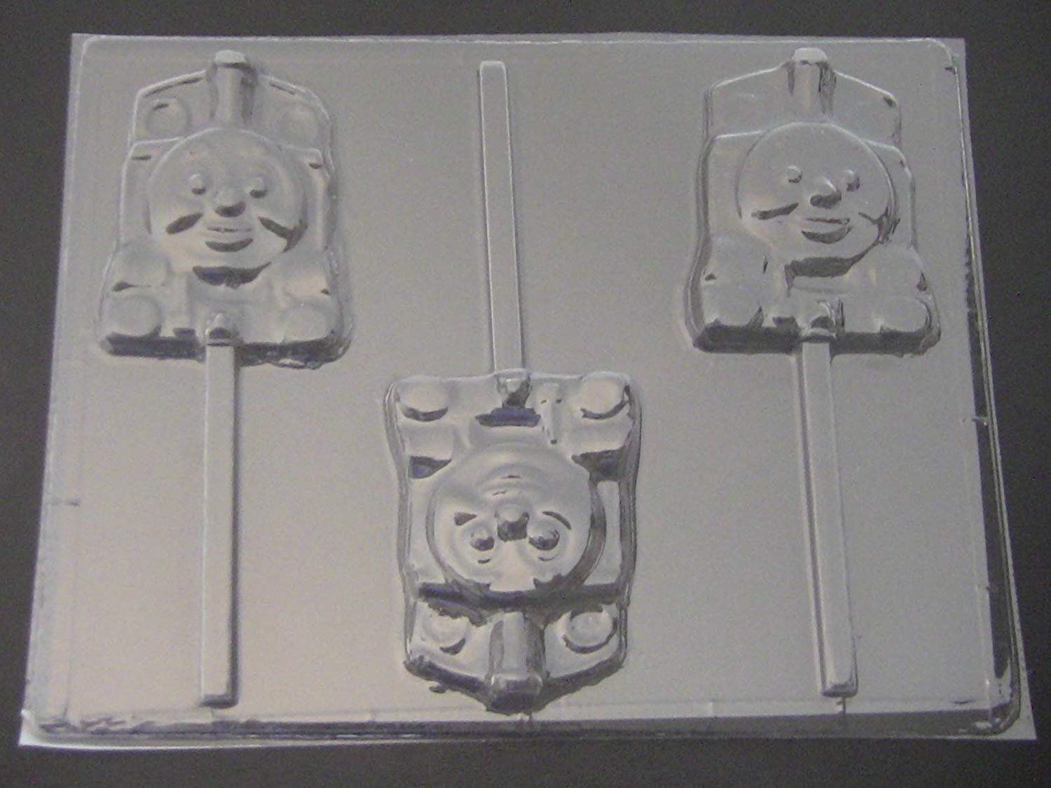 Thomas the Tank Engine Chocolate Candy Lollipop Mold - Train Shaped Sucker Candy Maker for Birthday Parties & Kids DIY Treats