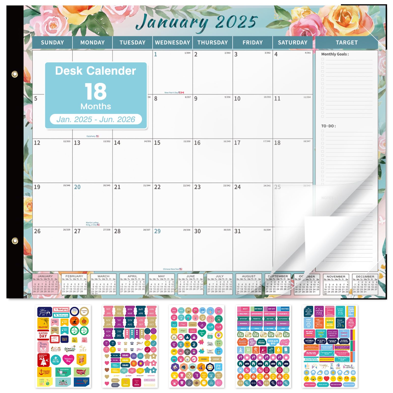 2025-2026 Large Desk Calendar - 22