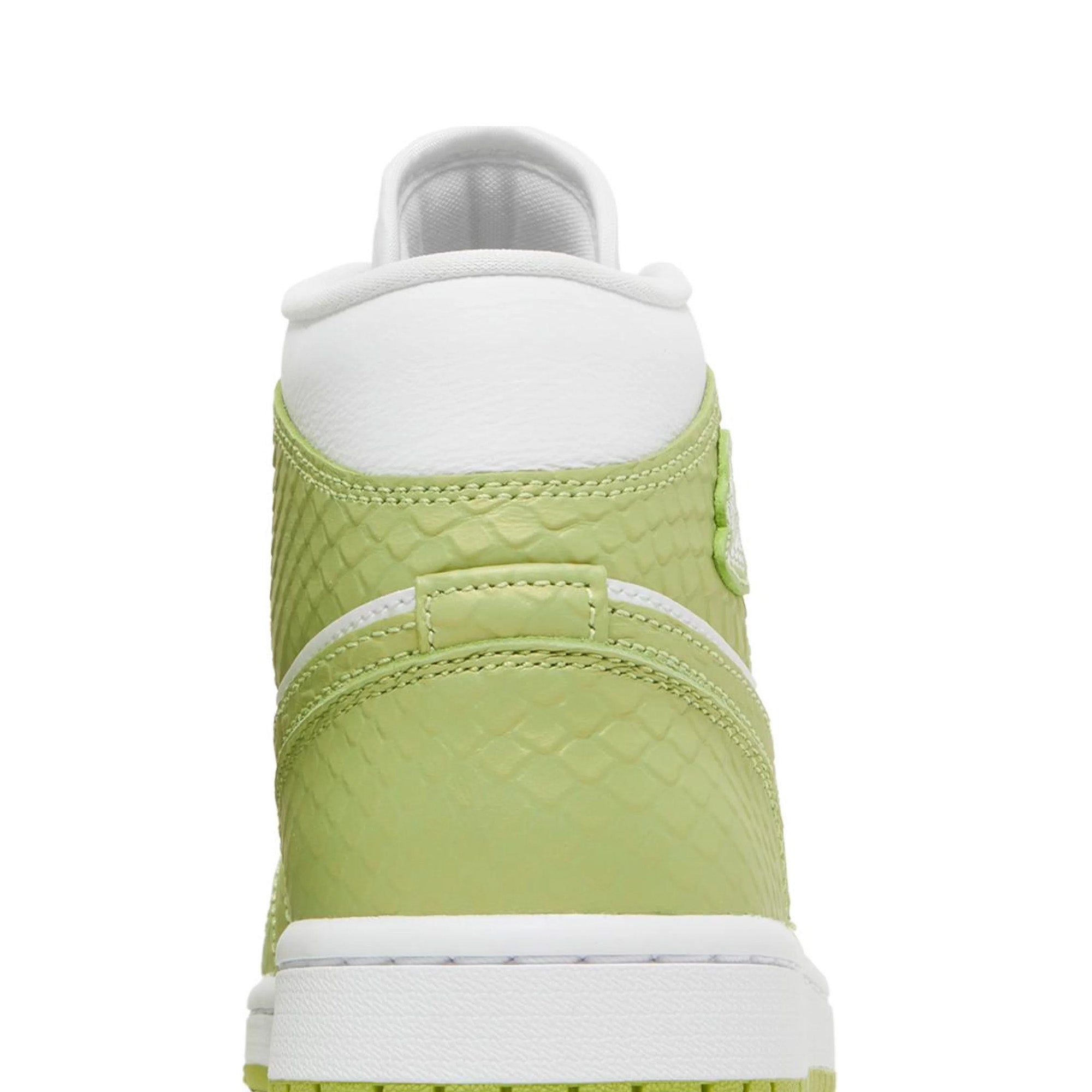 Air Jordan 1 Mid 'Green Python' Women's Basketball Shoes (2022) - Stylish Sneakers for Casual Wear, Gym & Street Fashion
