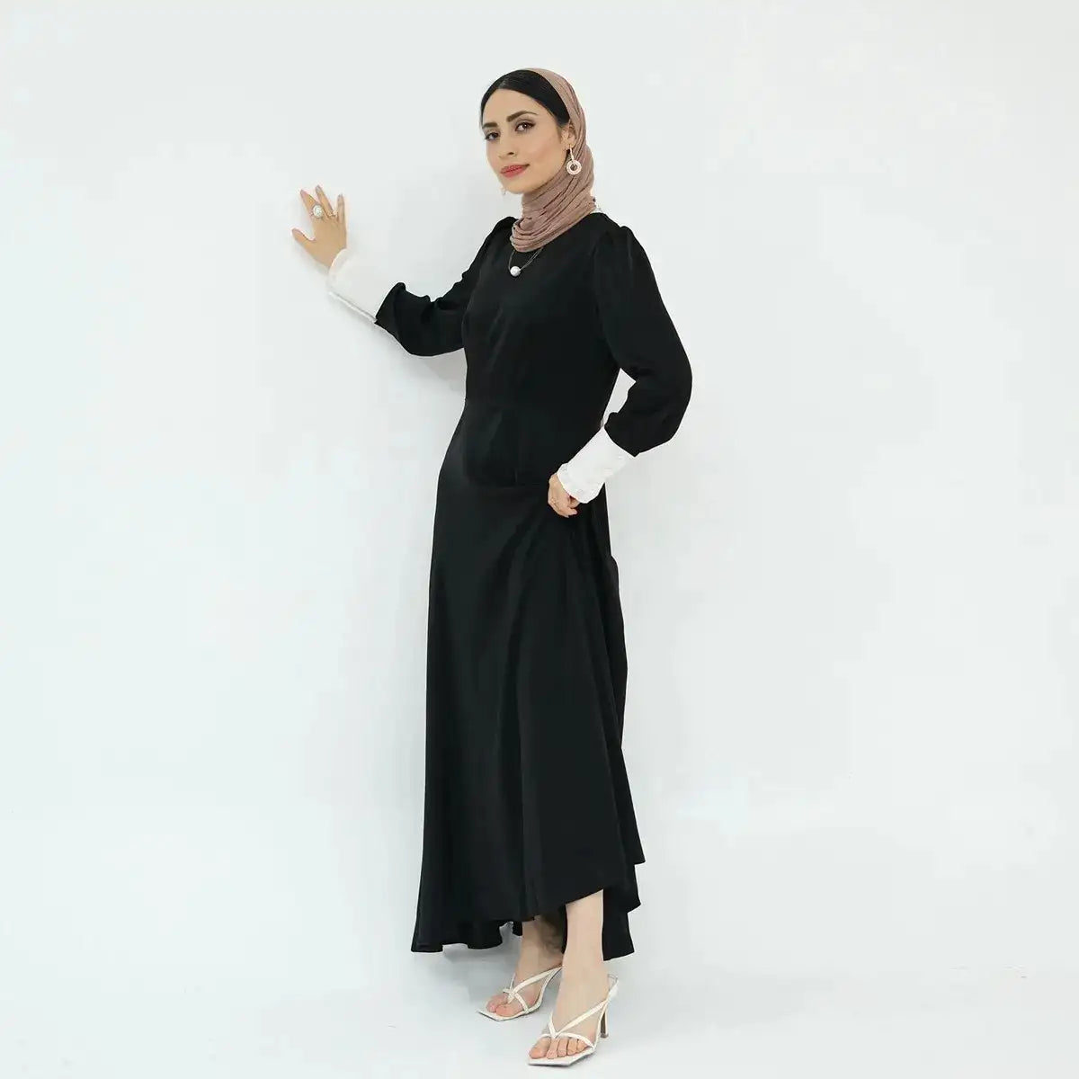 Elegant Modest Fashion Abaya Dress #24791 - Perfect for Prayer, Special Occasions & Everyday Wear