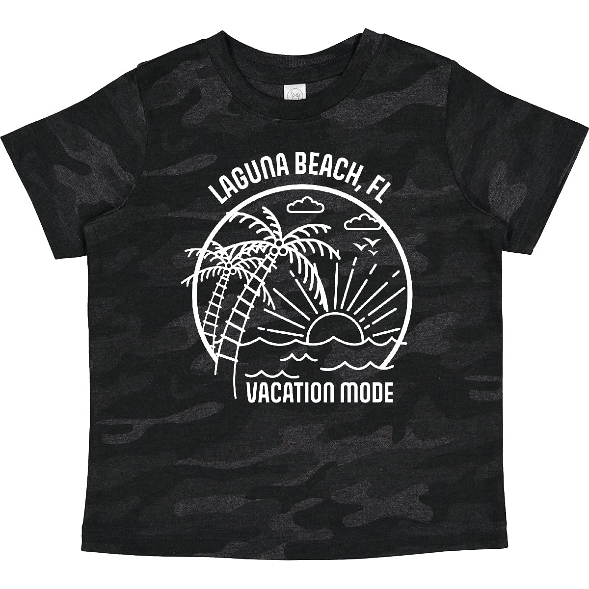 Inktastic Summer Vacation Mode Laguna Beach Florida Toddler T-Shirt - Cute Graphic Tee for Boys & Girls - Beach Trip Outfit, Family Vacation Souvenir