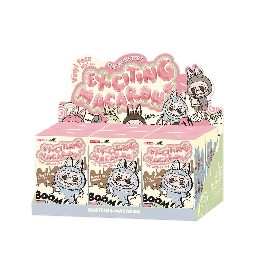 POP MART Labubu The Monsters Exciting Macaron Series Plush Pendant Blind Box Toy - Cute Collectible Figure for Anime Fans, Gift for Kids & Adults - Perfect for Display, Party Favors & Surprise Gifts
