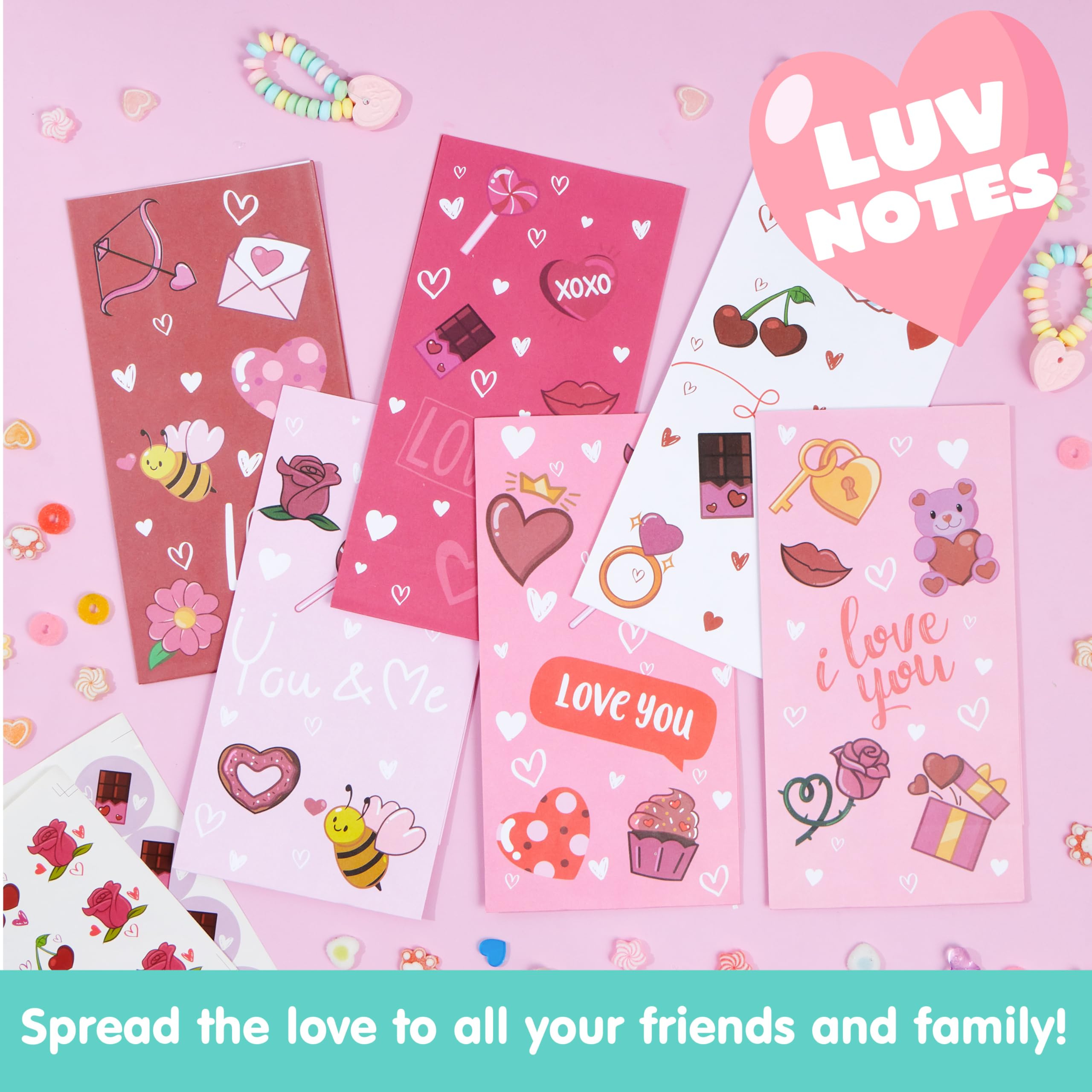 JOYIN 36 Pcs Valentine's Day Gift Bags 5x9.4 Inch, Bulk Red Heart Paper Goodie Bags for Classroom Exchange, Party Favors, Candy Treats & Funny Gift Giving - Perfect for Valentine's Parties, School Events & Holiday Celebrations
