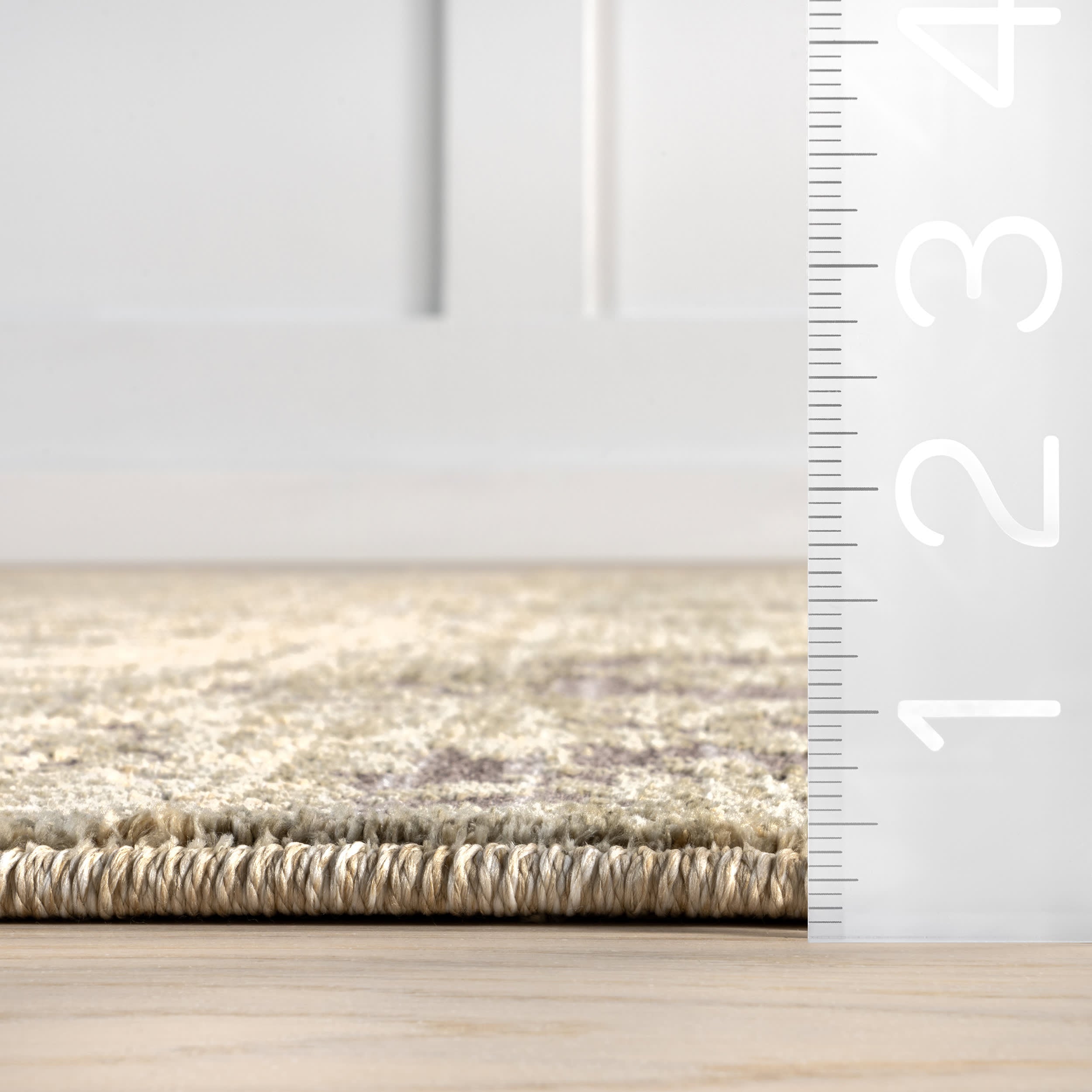 Bardiya Distressed Green Rug - Vintage Boho Chic Area Rug for Living Room, Bedroom & Home Decor