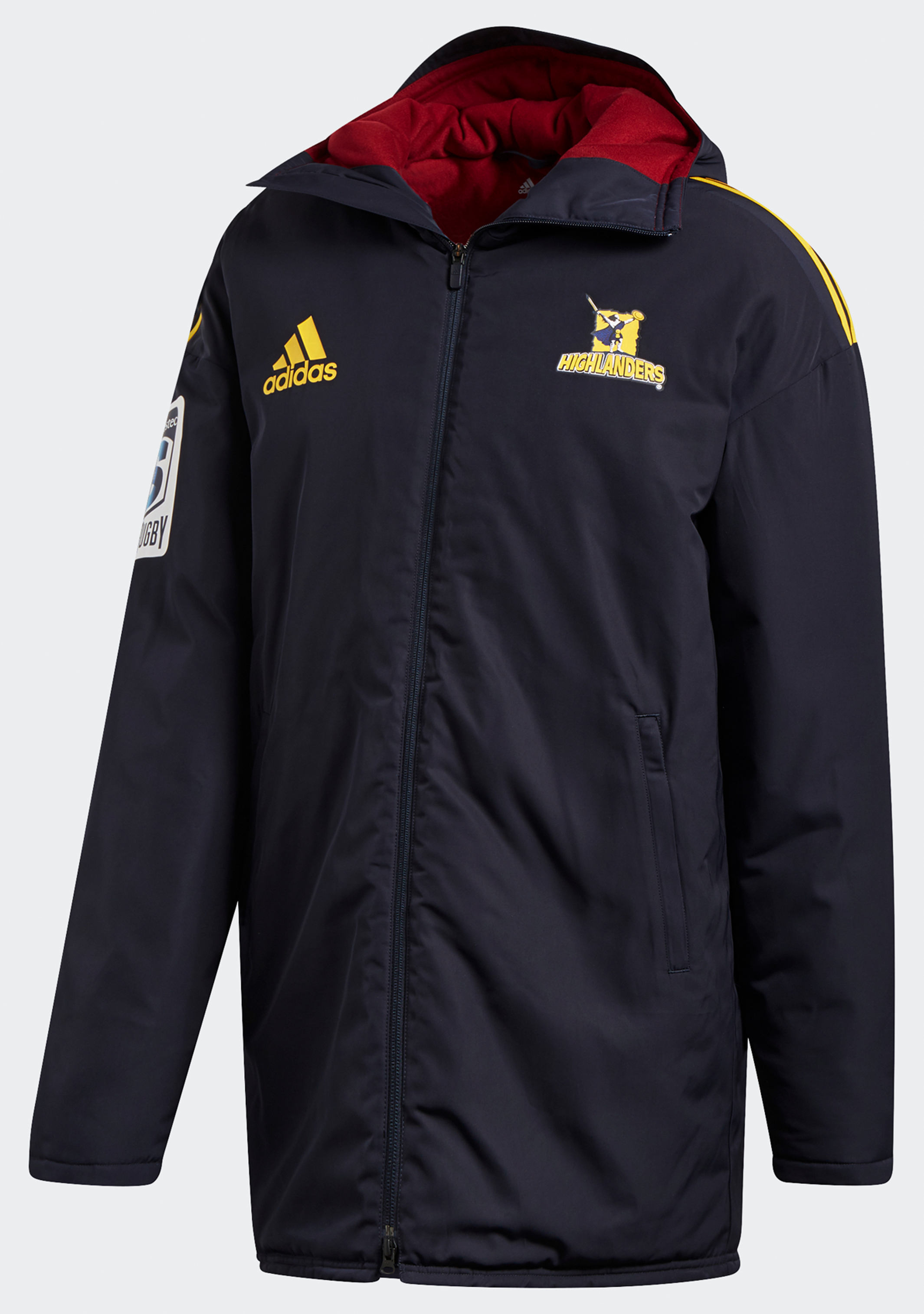 Adidas Men's Highlanders Stadium Parka Coaches Jacket - Waterproof Windbreaker for Outdoor Sports & Casual Wear