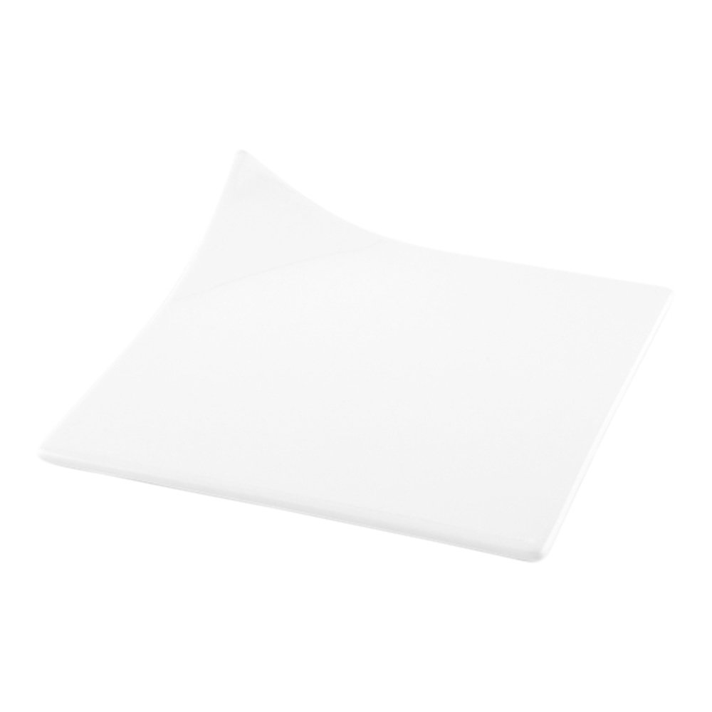 10-Pack 6x6 Inch Square Mini Appetizer Plates - Freezable, Microwave & Dishwasher Safe White Porcelain Small Plates for Appetizers, Desserts, Tapas & Party Serving - Oven-Ready Restaurantware for Catering & Home Entertaining