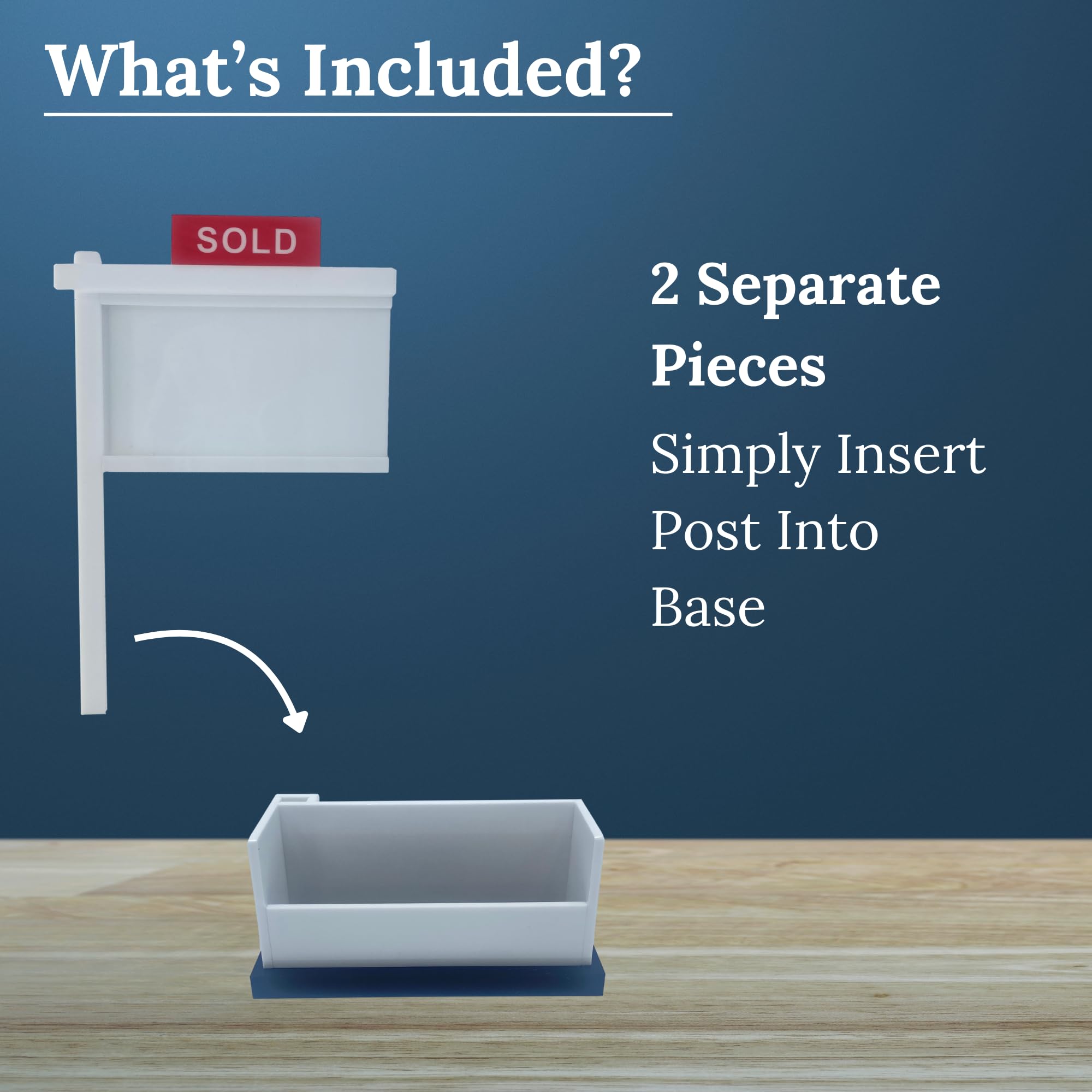 Premium Real Estate Business Card Holder - Elegant Gift for Realtors & Agents | Professional 3.5x2 inch Card Display for Open Houses & Client Meetings | Perfect for Networking, Office Desk & Real Estate Events