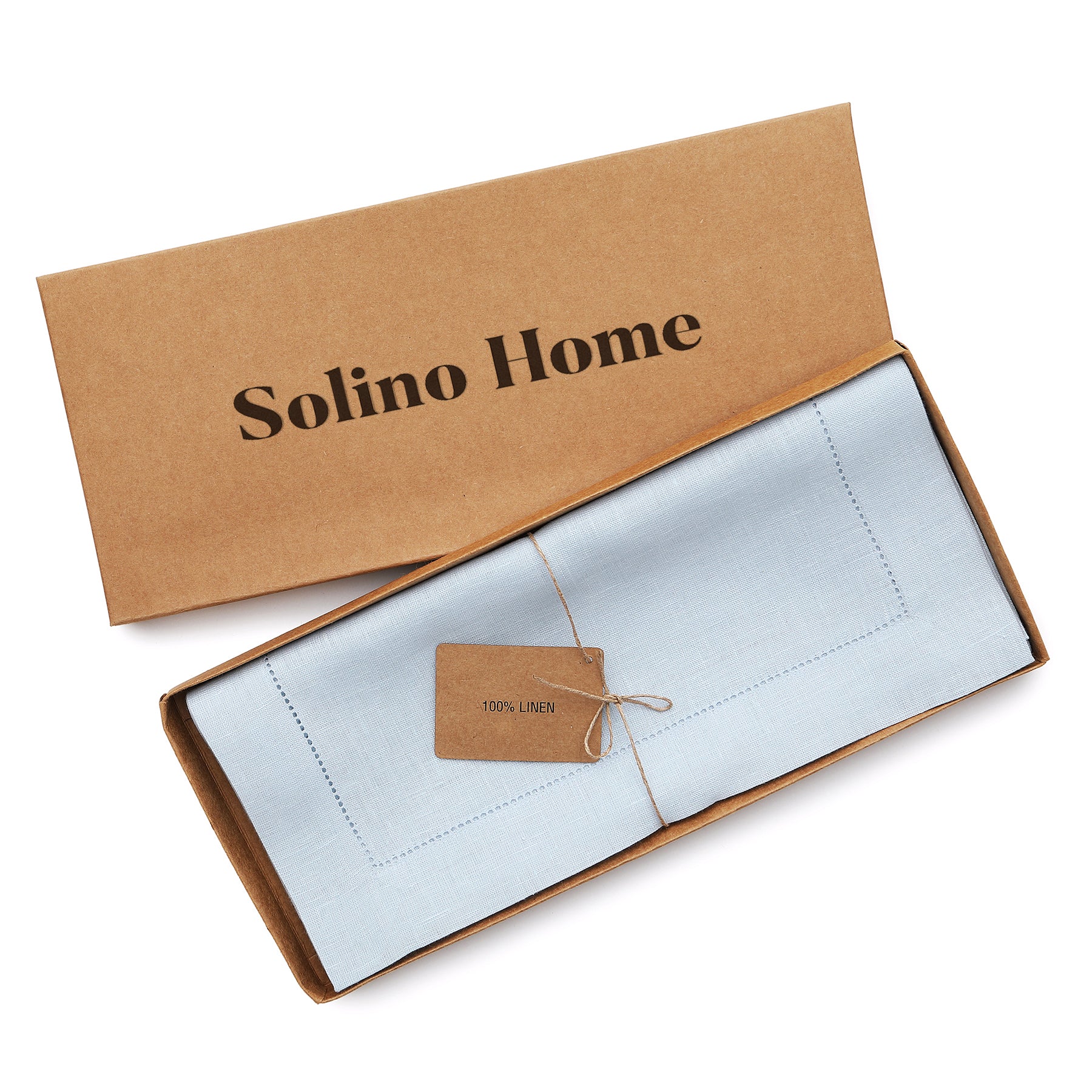 Elegant Classic Hemstitch Table Runner - Premium Linen Dining Decor for Weddings, Parties & Home Decor