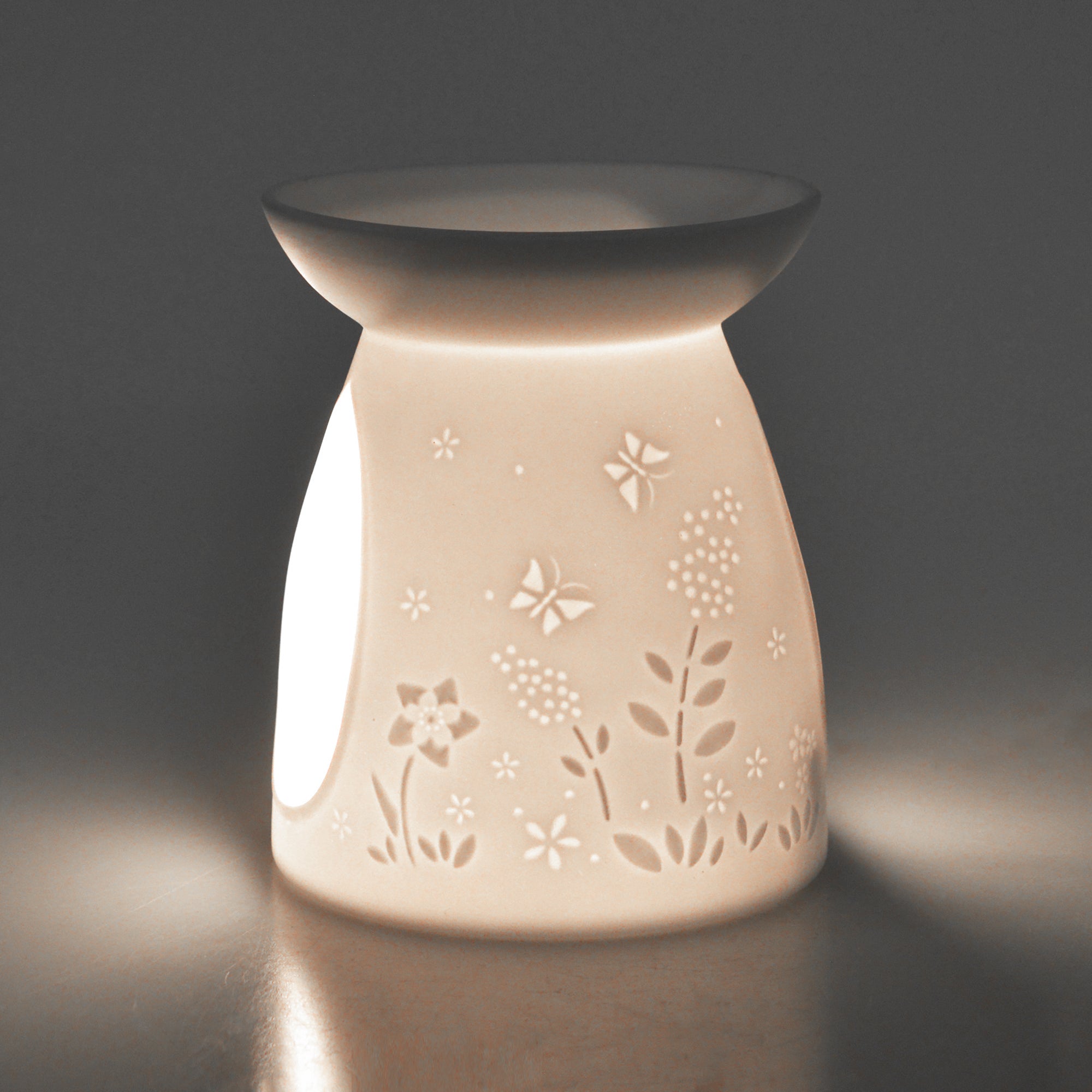 Elegant Cello Porcelain Tealight Holder with Floral Design - Perfect for Romantic Dinners, Spa Relaxation, and Home Decor