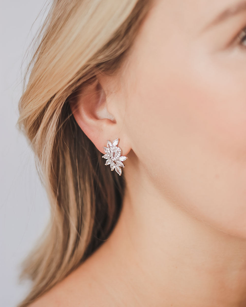 Tallulah CZ Cluster Stud Earrings - Sparkling Cubic Zirconia Fashion Jewelry for Women | Perfect for Parties, Weddings & Everyday Wear
