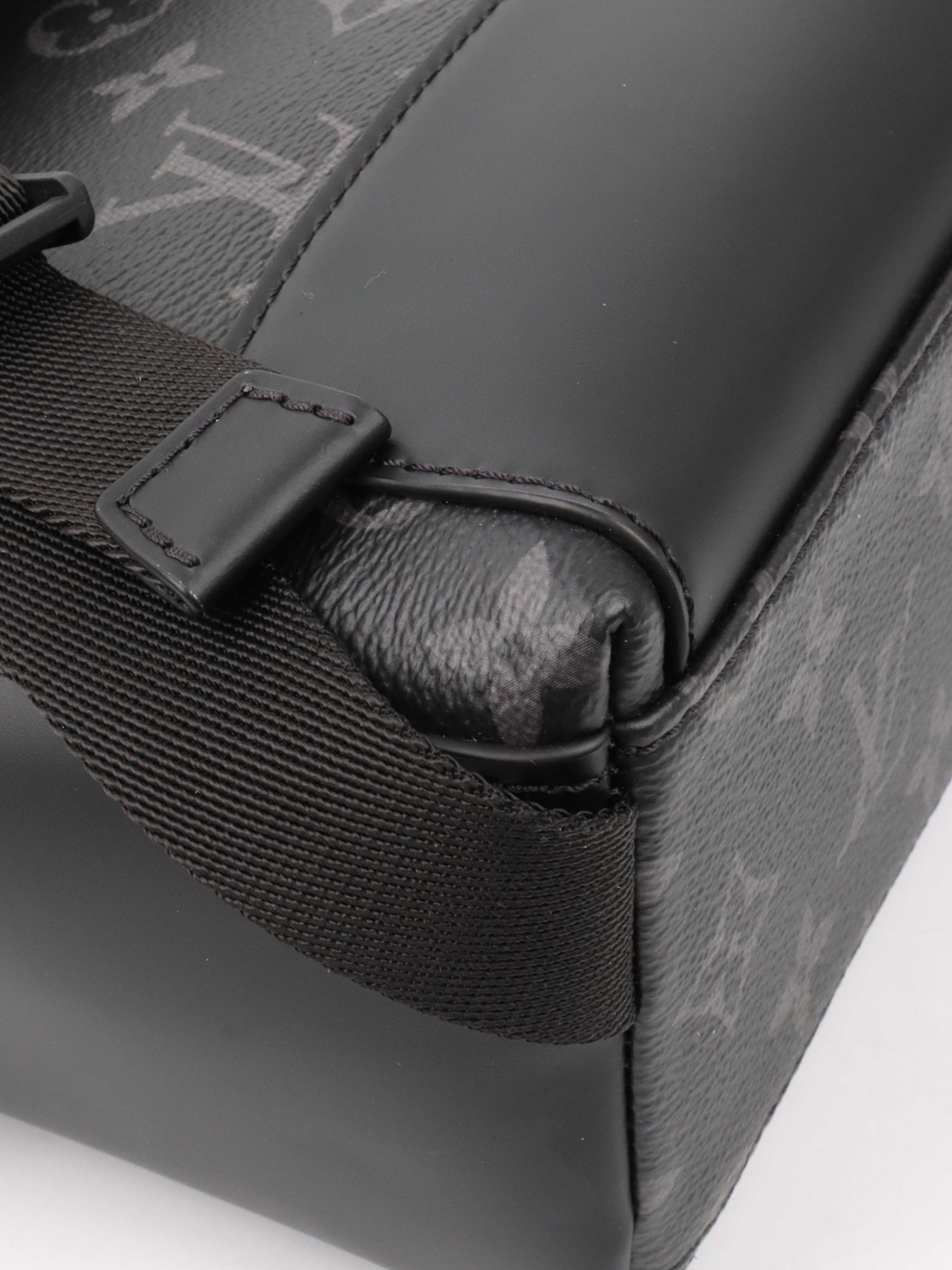 Louis Vuitton Monogram Eclipse Canvas Messenger Bag PM Voyager - Stylish Crossbody Bag for Men, Durable Designer Shoulder Bag for Work, Travel & Everyday Use