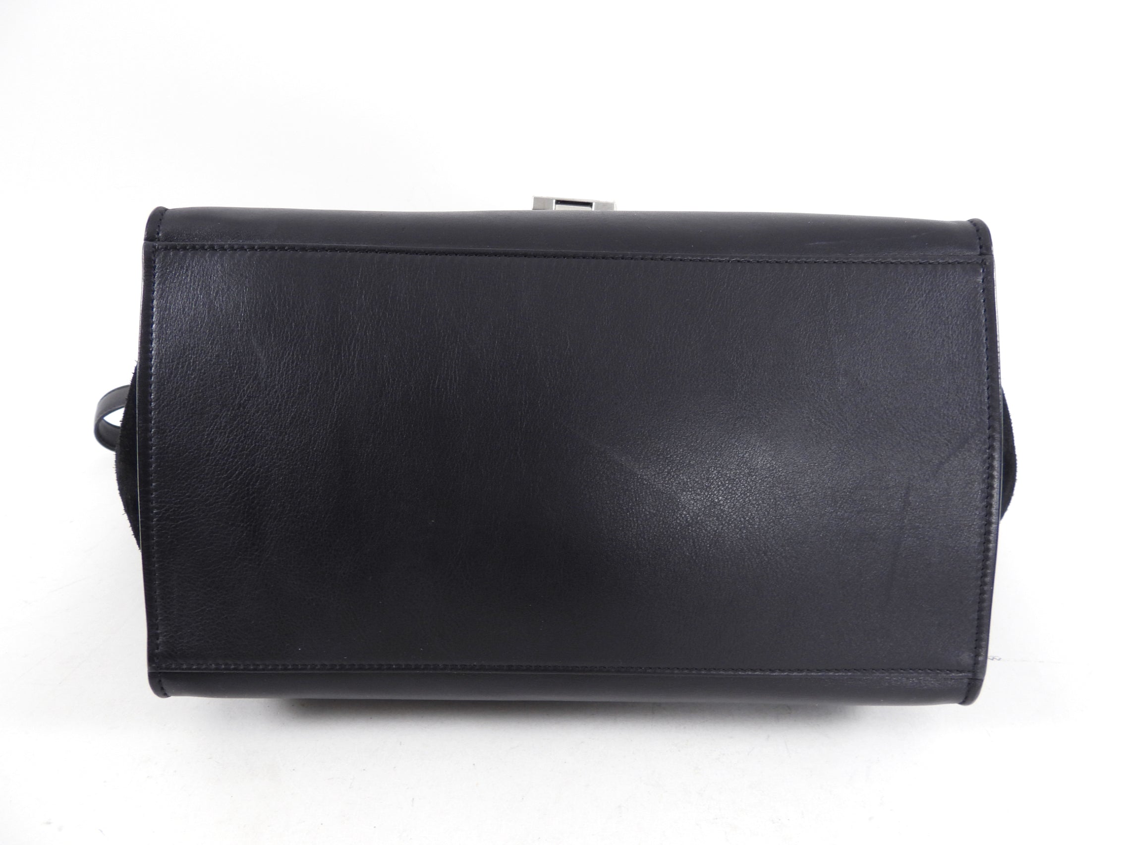 Celine Black Leather and Suede Exotic Trapeze Handbag for Women | Luxury Designer Crossbody Bag for Evening Parties, Date Night & Special Occasions