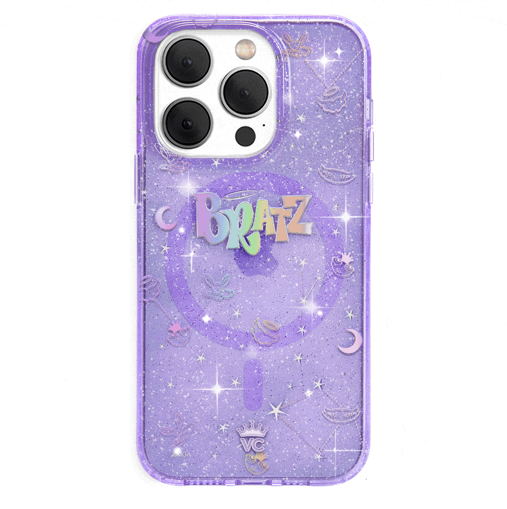 Bratz Celestial Glitter iPhone Case - Trendy Protective Phone Cover for Bratz Fans - Perfect for Parties, School & Everyday Use