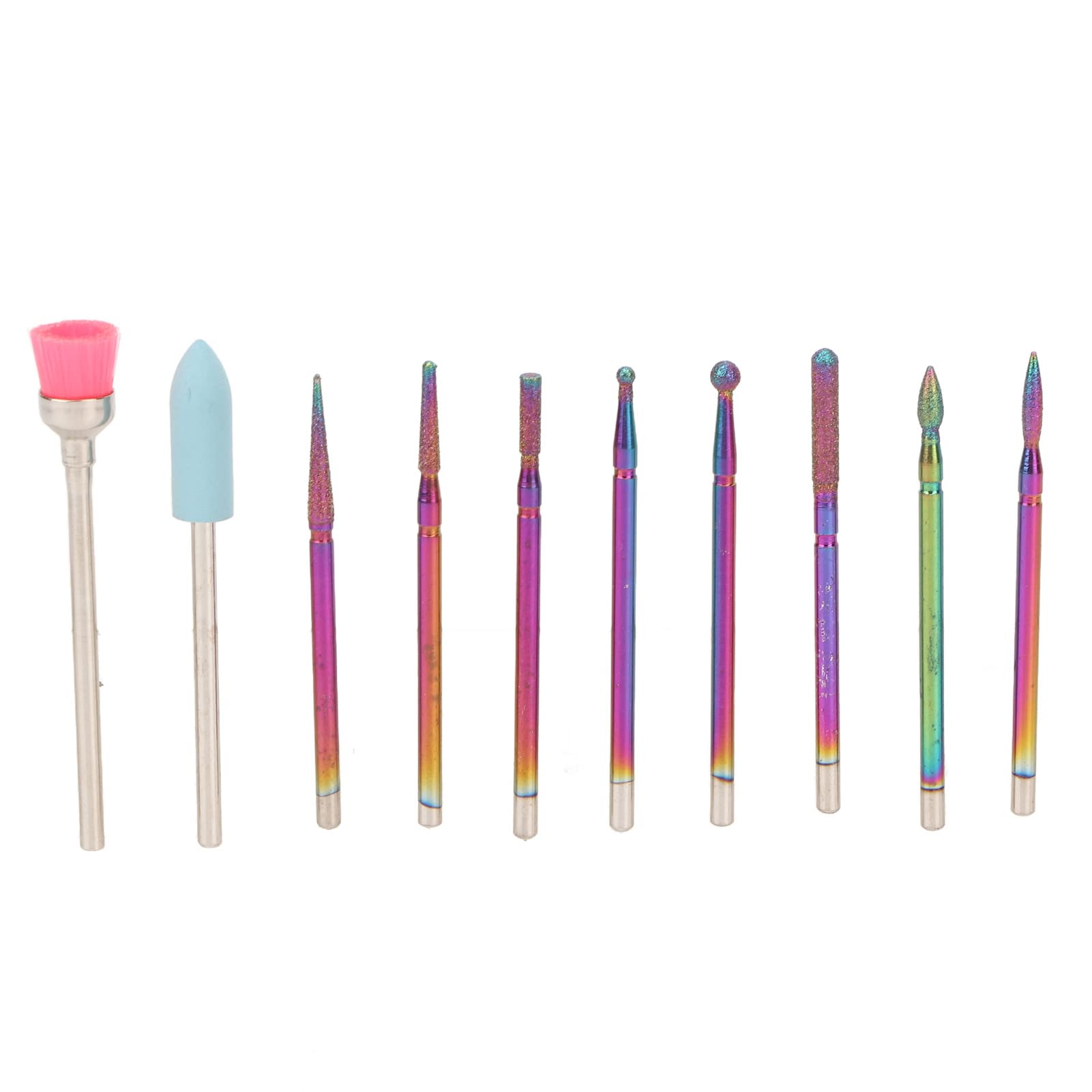 10pcs Nail Carbide Drill Bits Set with Storage Case - Professional Acrylic Nail Grinding Heads for Manicure & Pedicure - Perfect for Nail Salons, Home Use & DIY Nail Art