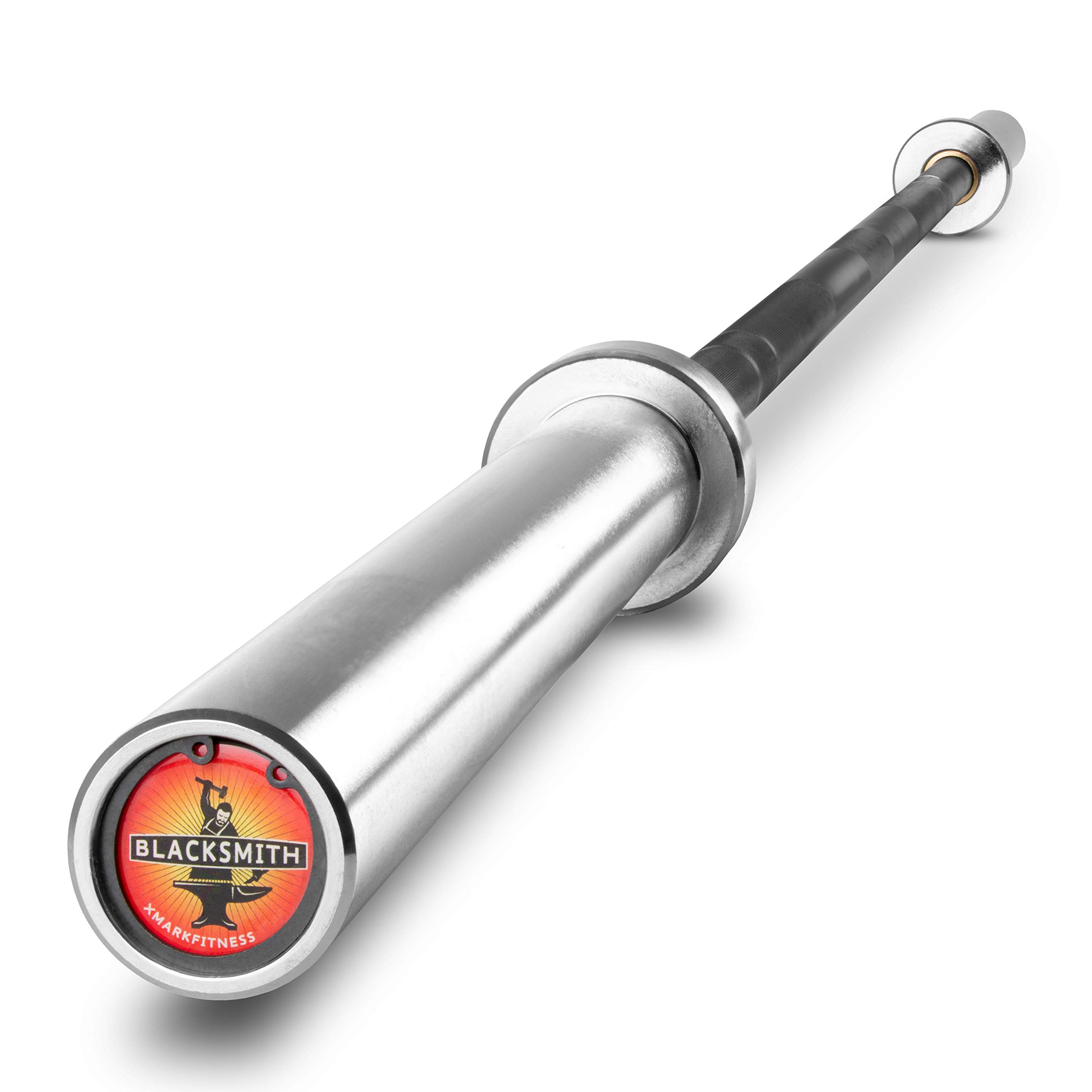 XMARK Olympic Weight Set - Premium Rubber-Coated Texas Star Barbell Kit with XMARK BLACKSMITH Bar | Complete Home Gym Equipment for Strength Training & CrossFit Workouts