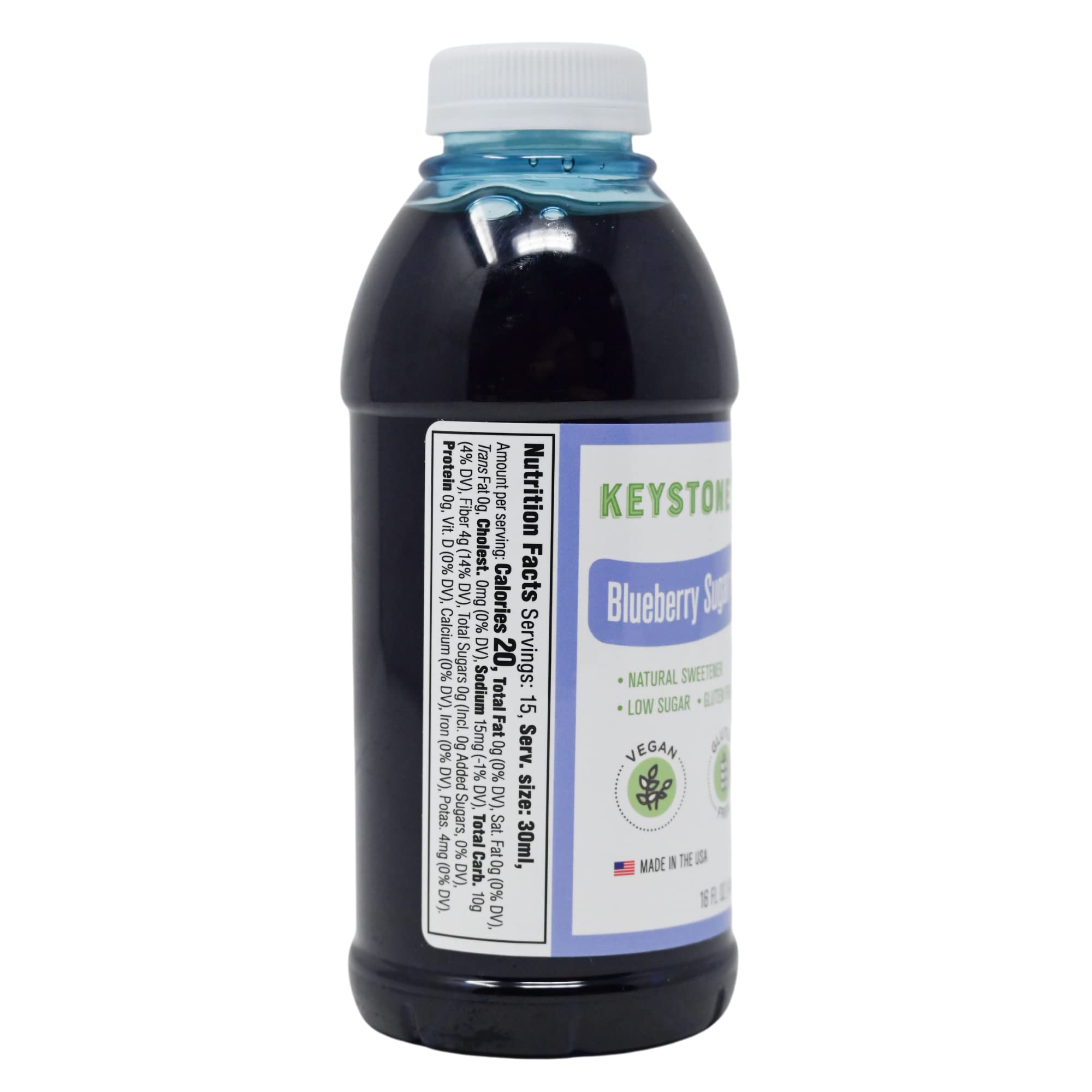 Keystone Pantry Blueberry Flavored Topping - Gluten Free, Vegan, Low Sugar, Non-GMO, Kosher-Parve - Perfect for Pancakes, Yogurt & Desserts