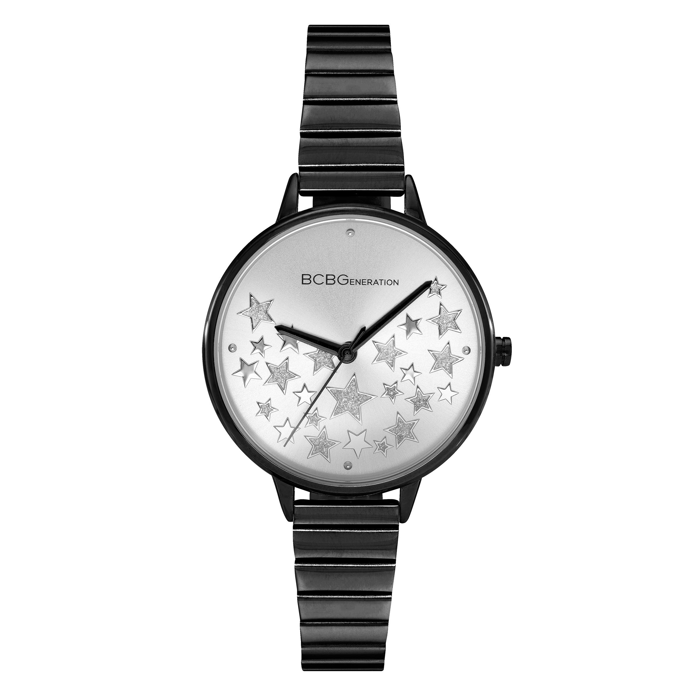 BCBGENERATION Women's Black Quartz Watch with Stainless Steel Strap - Water Resistant Fashion Watch for Everyday Wear & Office Style (Model GN50726007) | Perfect for Business, Casual Outfits & Gift Giving