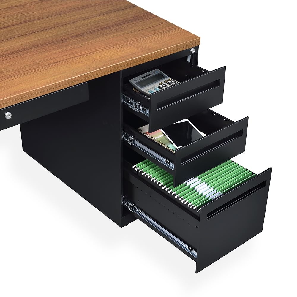 Carbon L-Shaped Desk 72x96